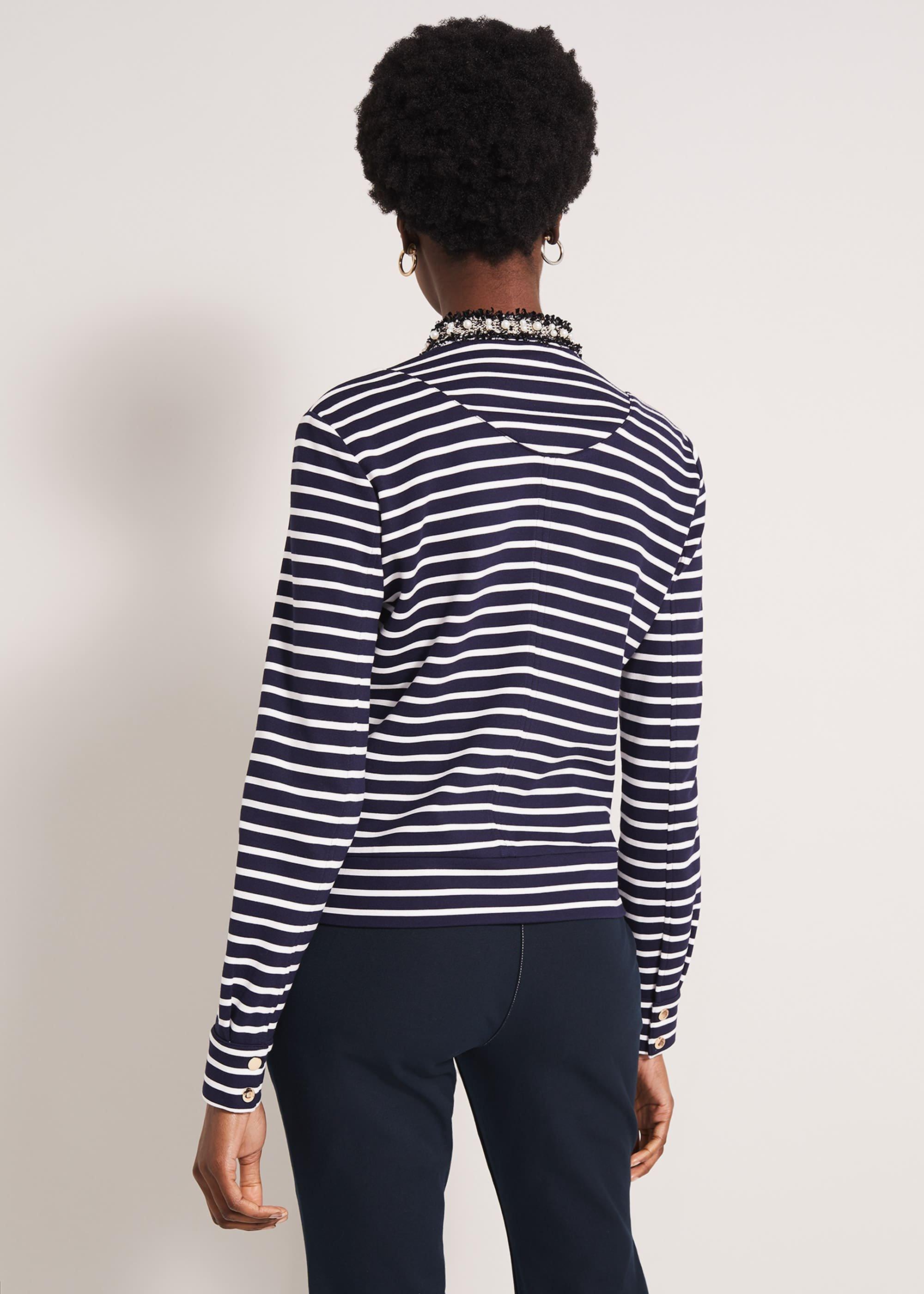 Coco Stripe Jersey Jacket