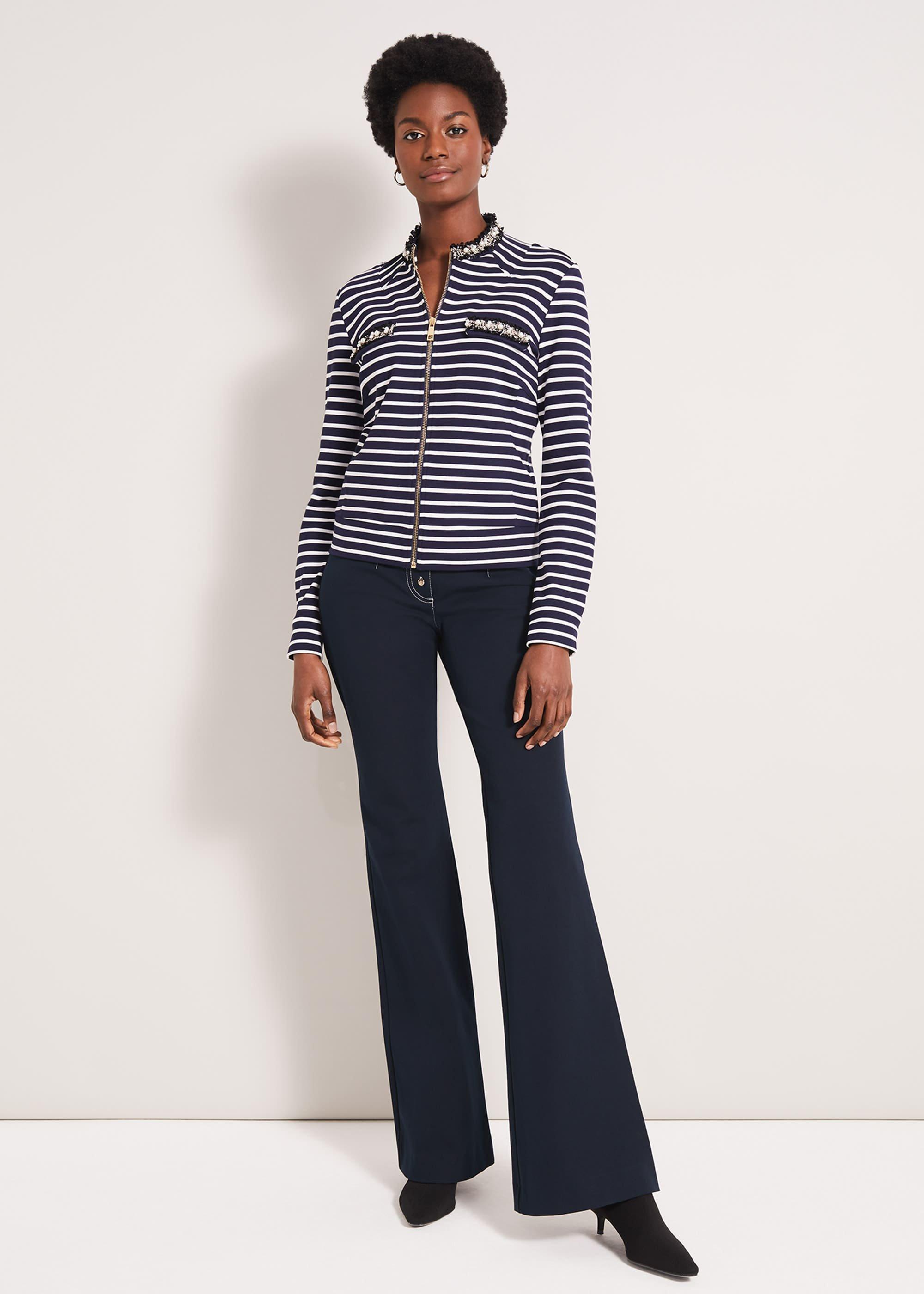 Coco Stripe Jersey Jacket