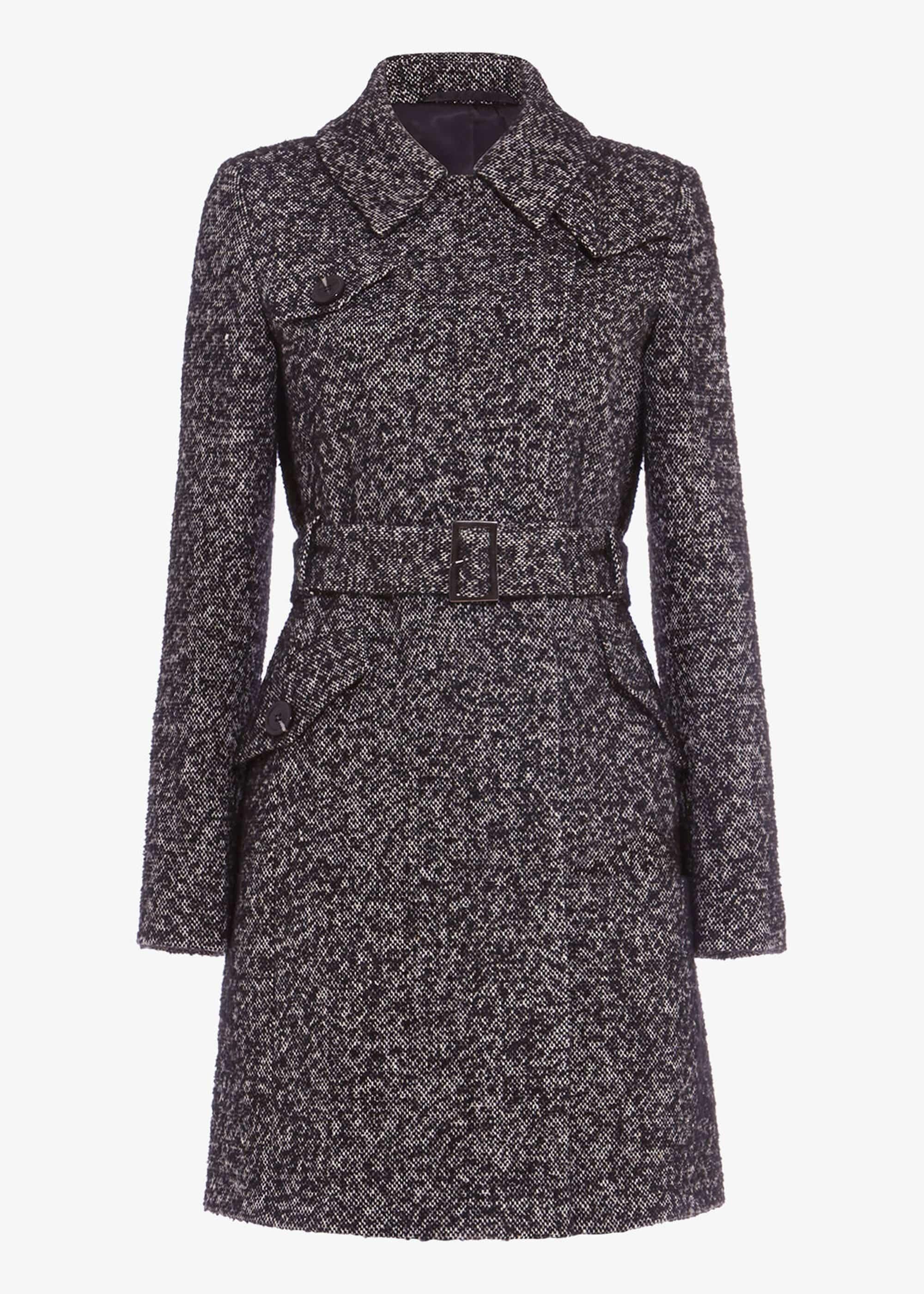 Anna Tweed Belted Coat