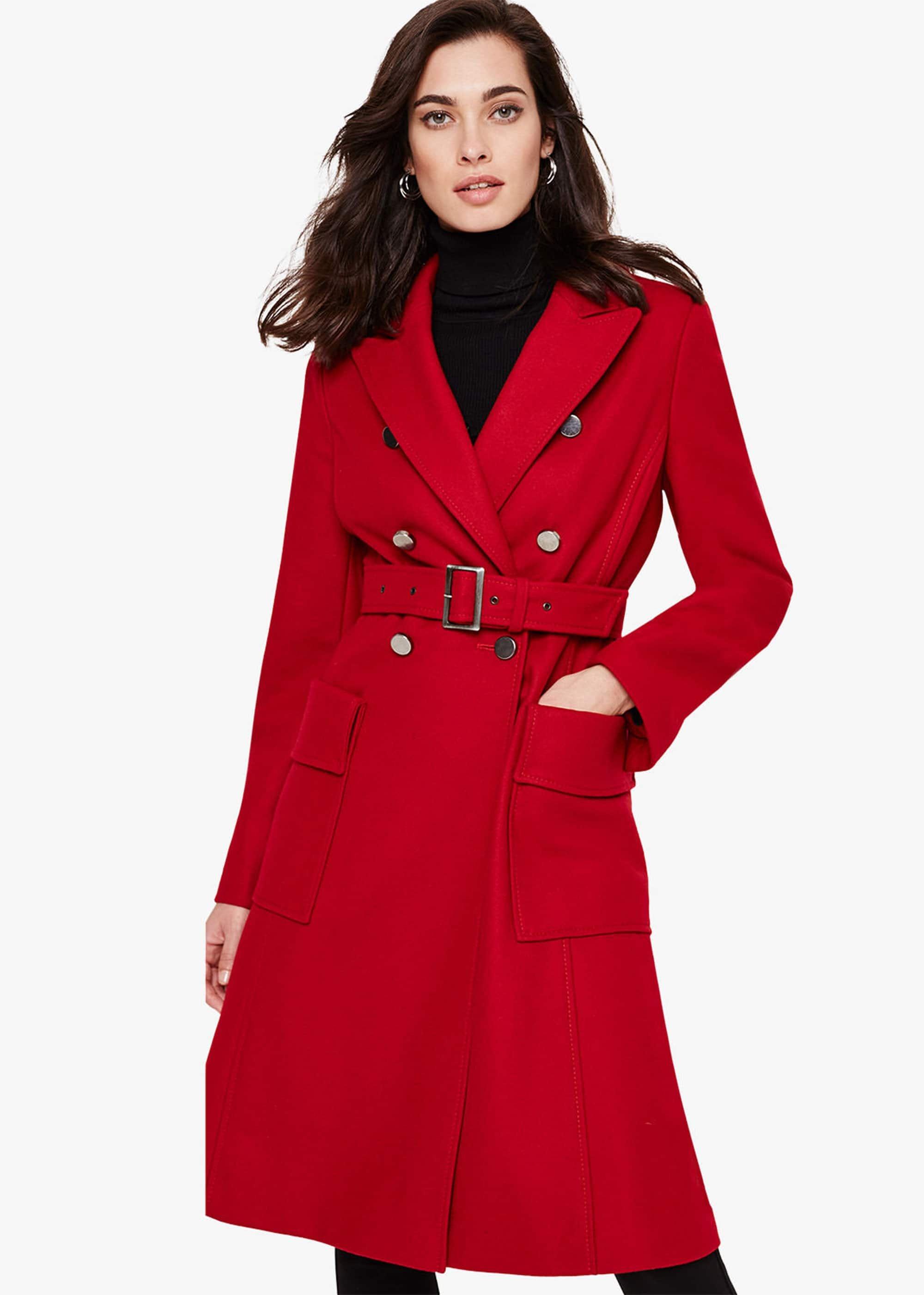 Roxi Large Pocket Belted Coat
