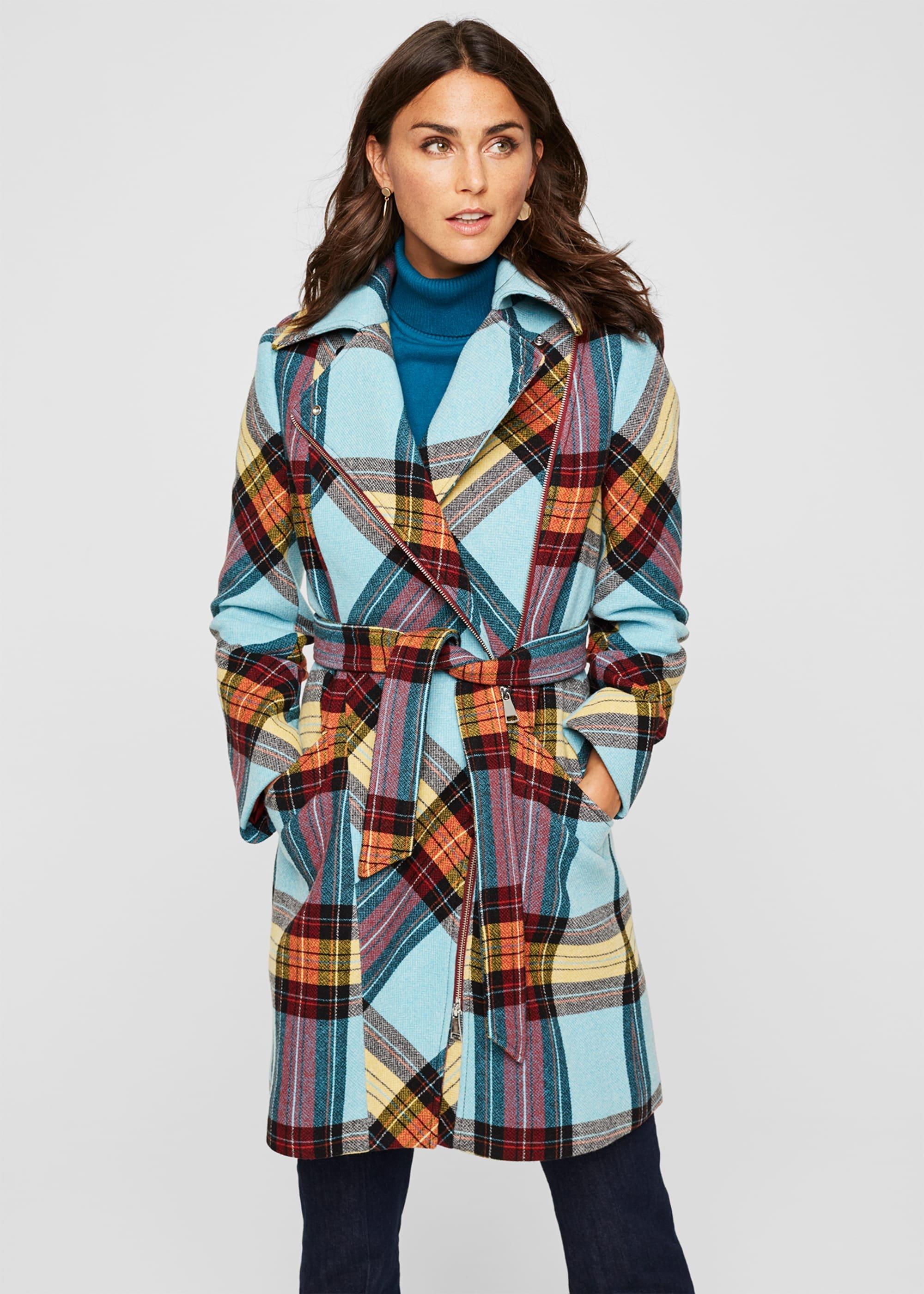 Cariss Check Coat