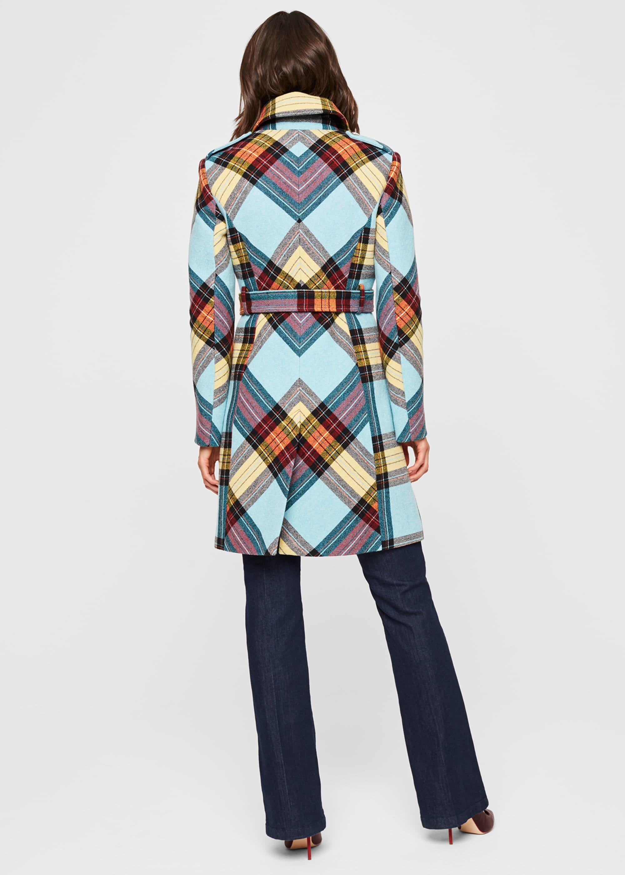 Cariss Check Coat