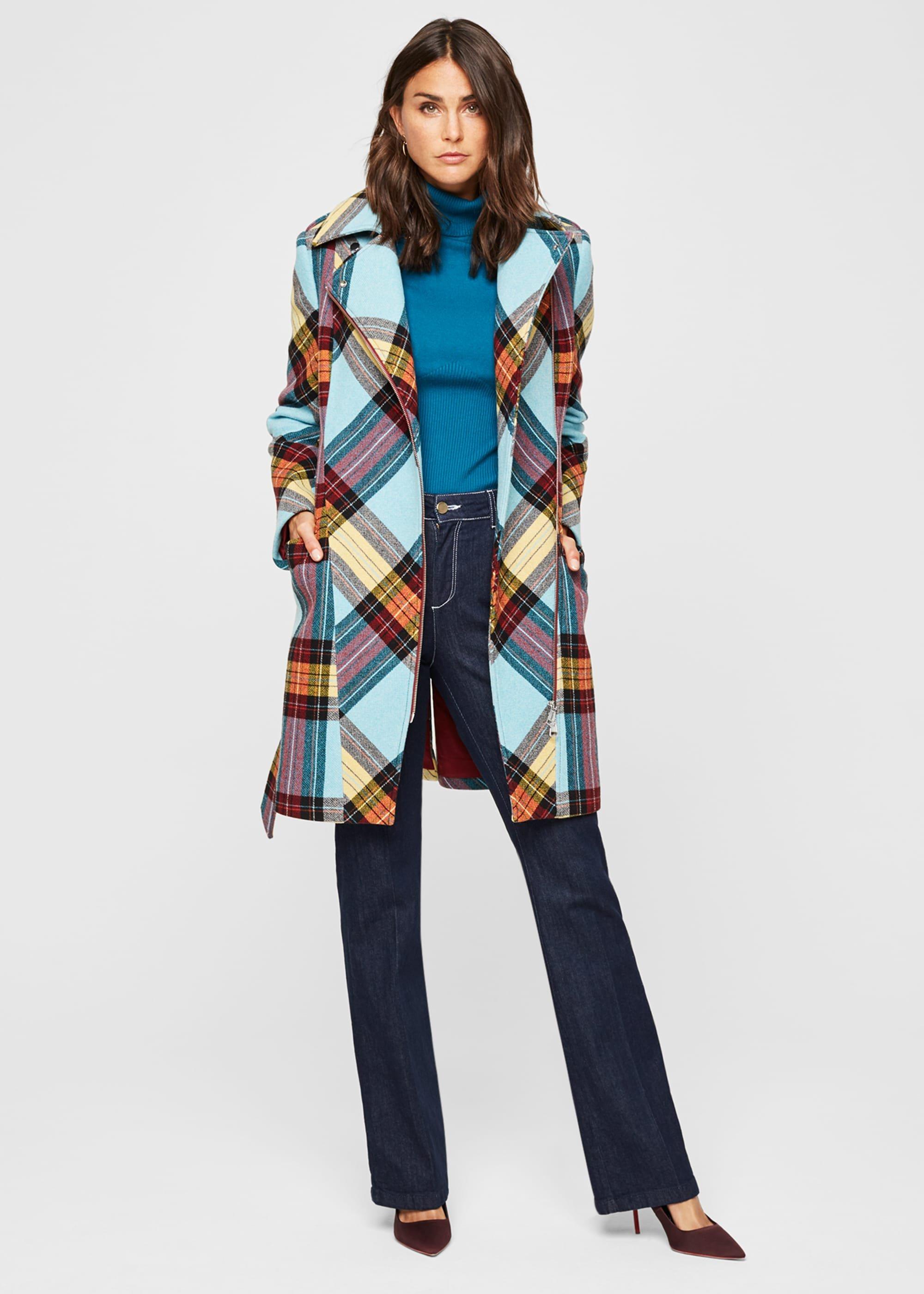 Cariss Check Coat