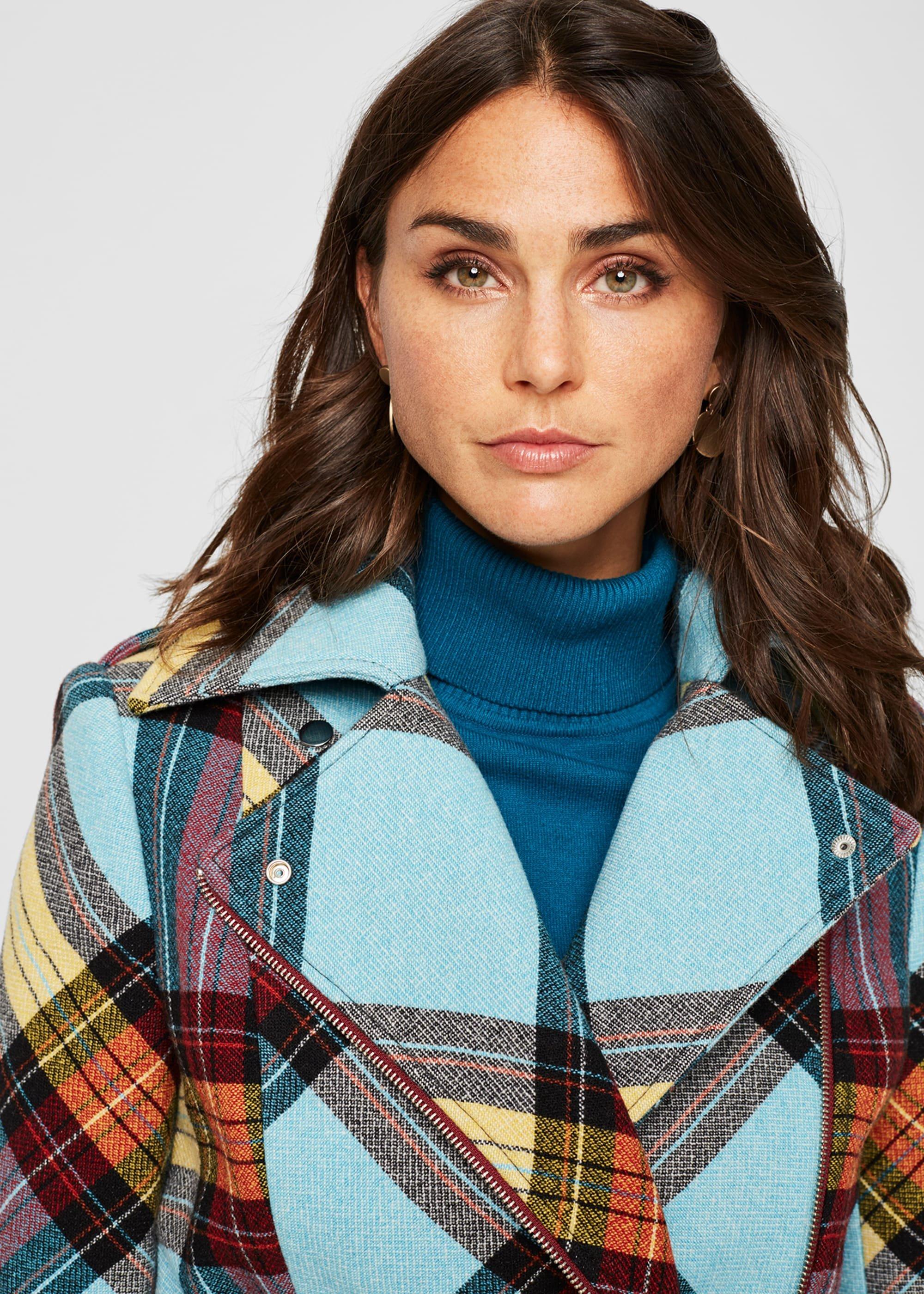 Cariss Check Coat