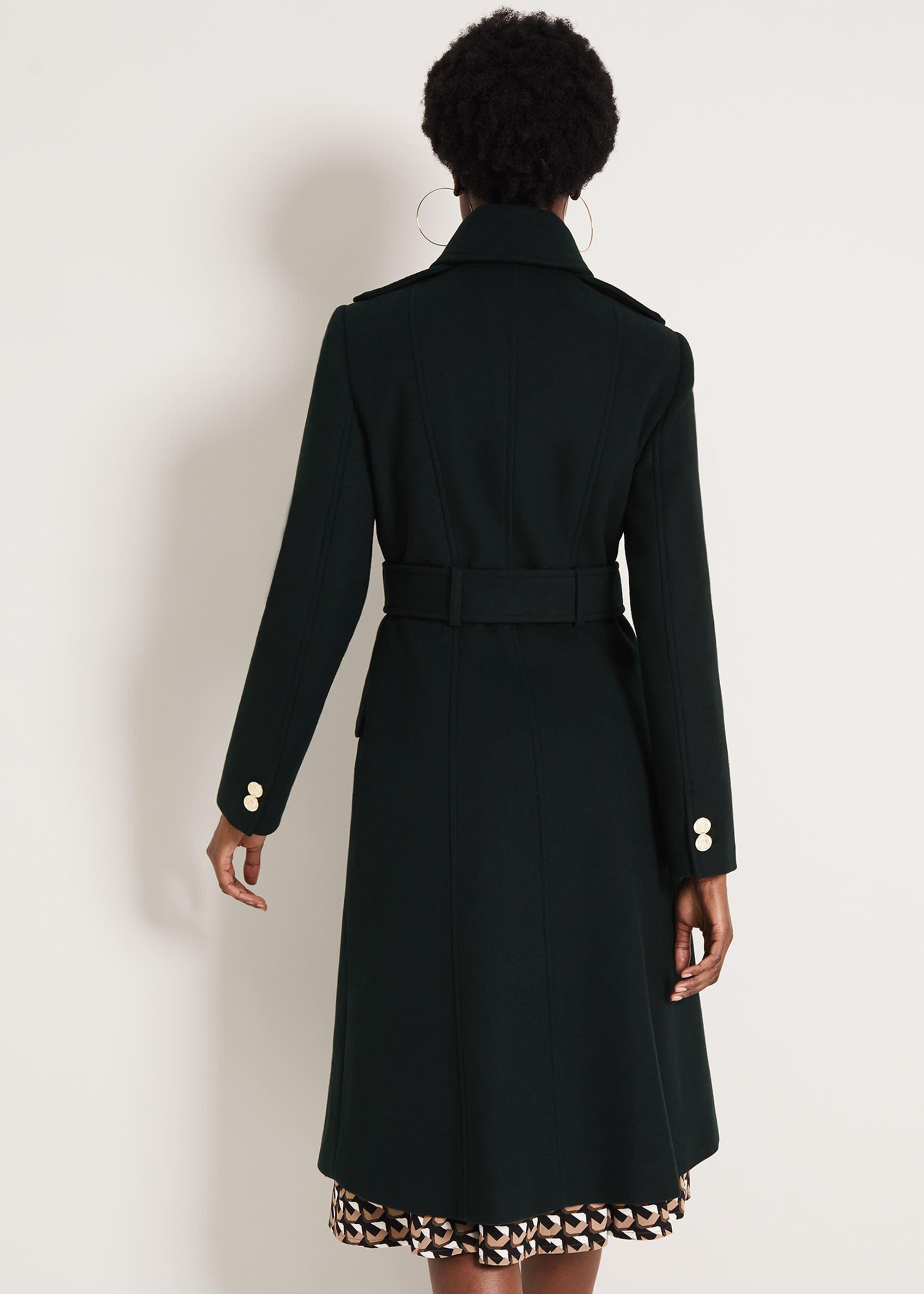 Elletra Military Wool Coat