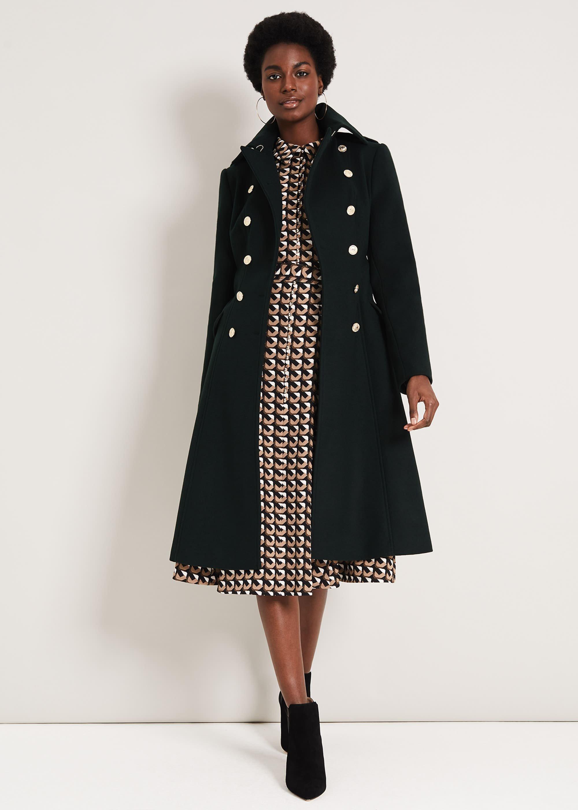 Elletra Military Wool Coat