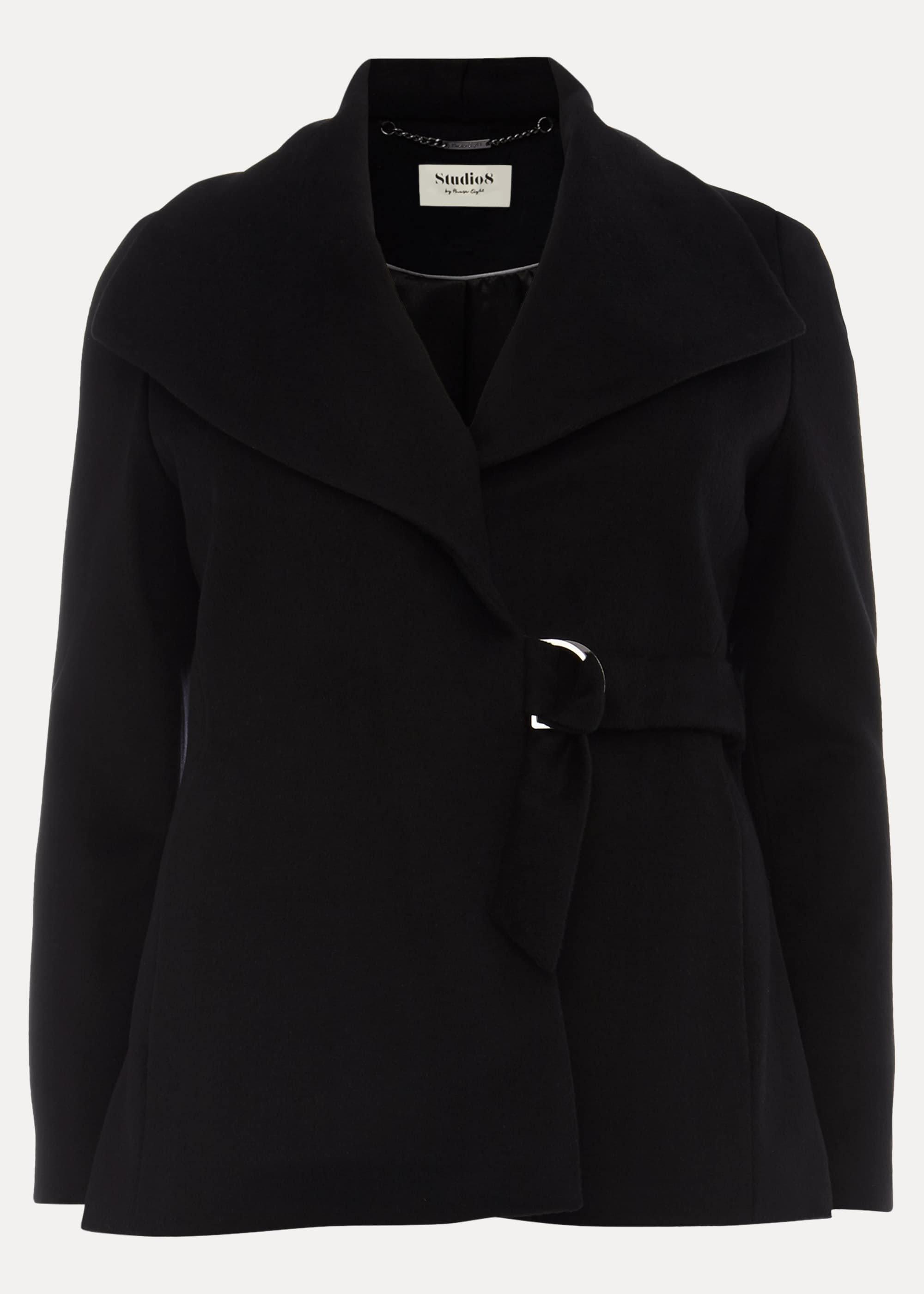 Nicci Short Belted Wool Coat