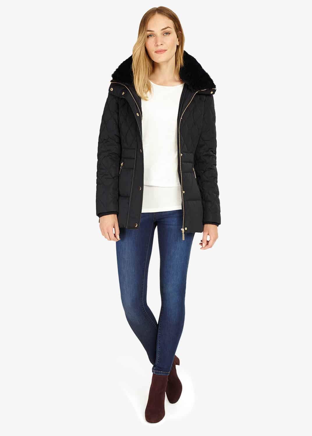 Deasia Short Diamond Puffer Coat