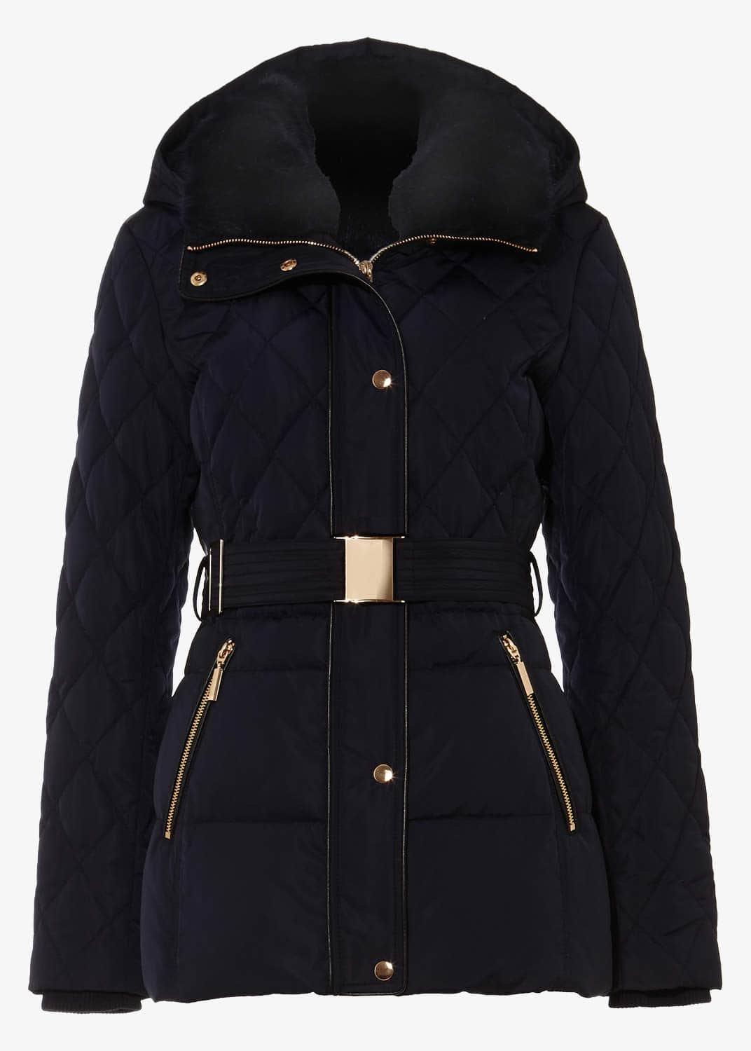 Deasia Short Diamond Puffer Coat