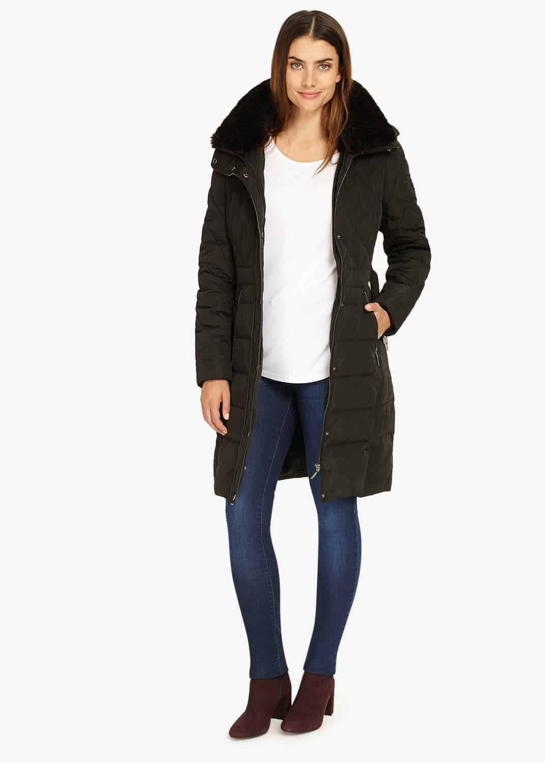 Deasia Long Diamond Puffer Coat