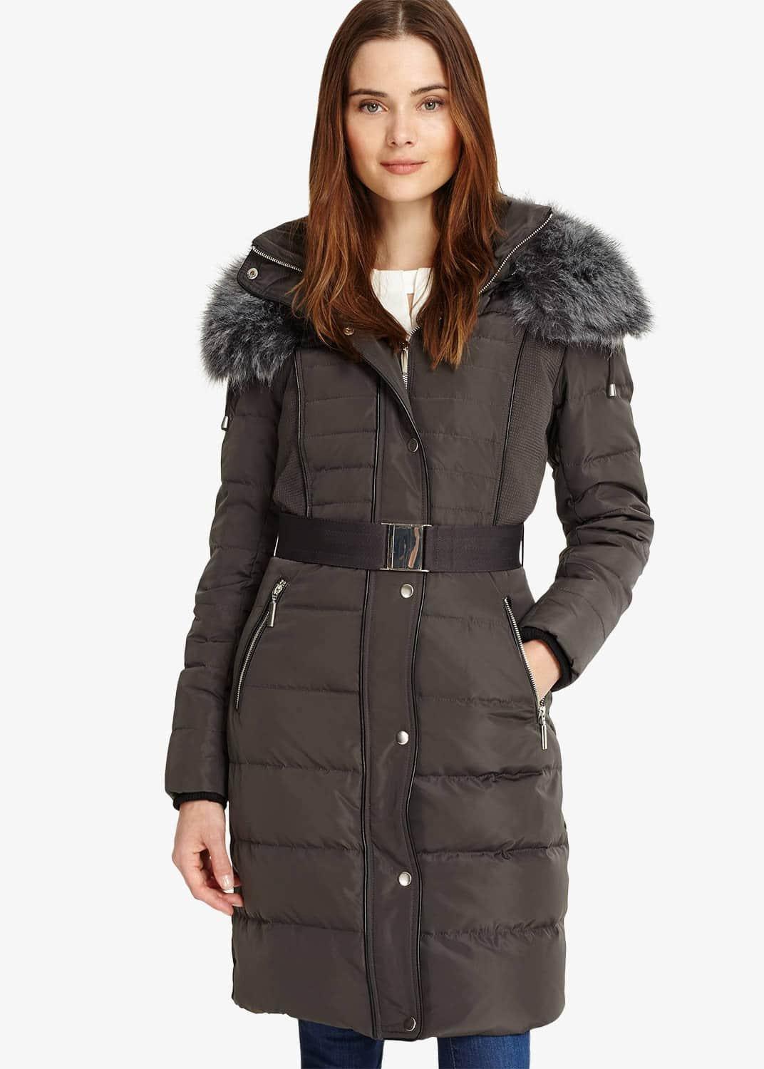 Brisa Long Side Stitch Puffer