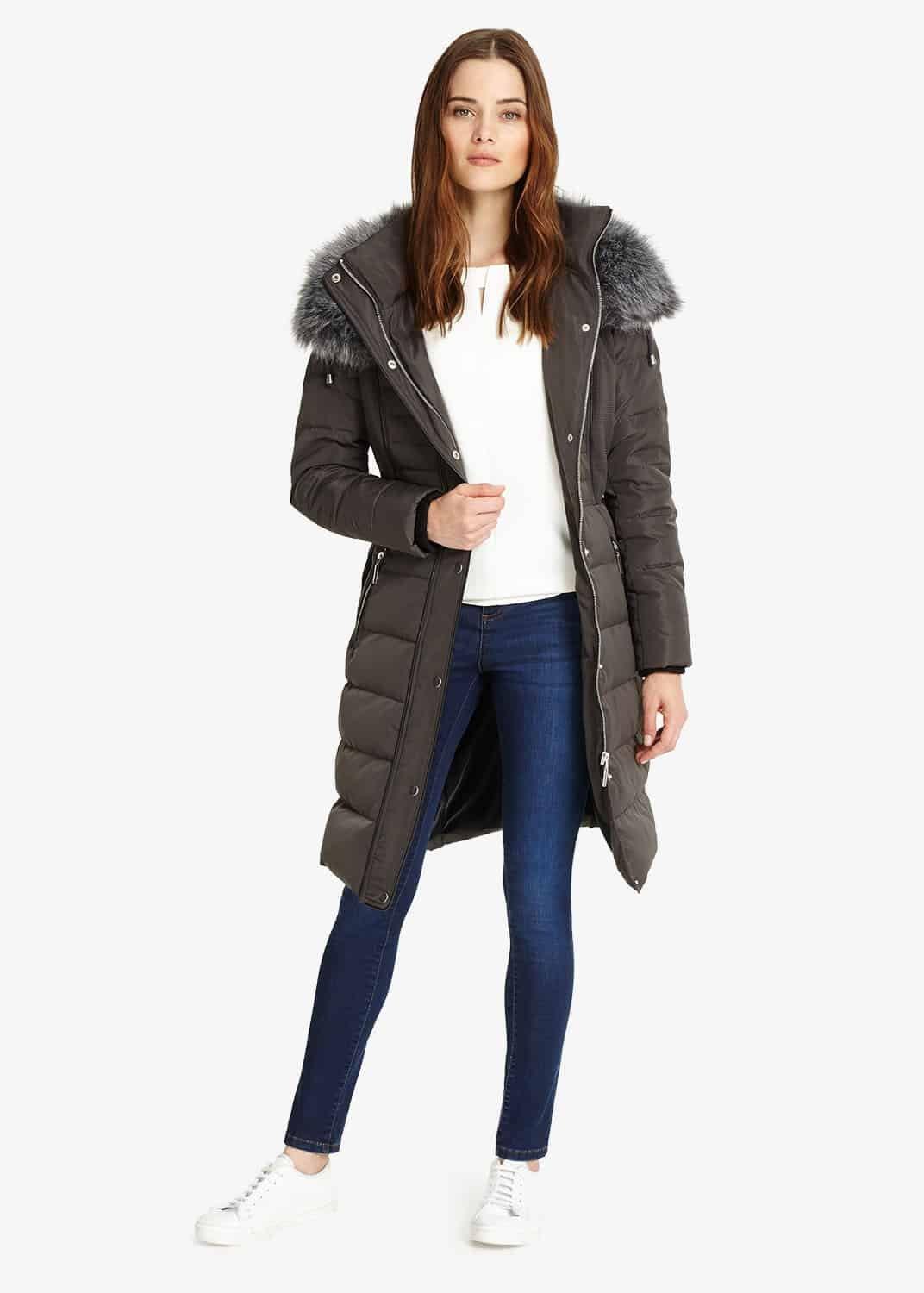 Brisa Long Side Stitch Puffer