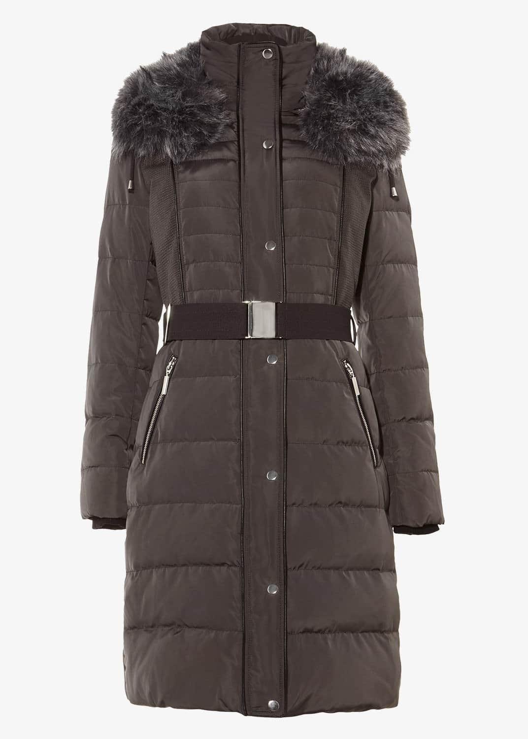 Brisa Long Side Stitch Puffer