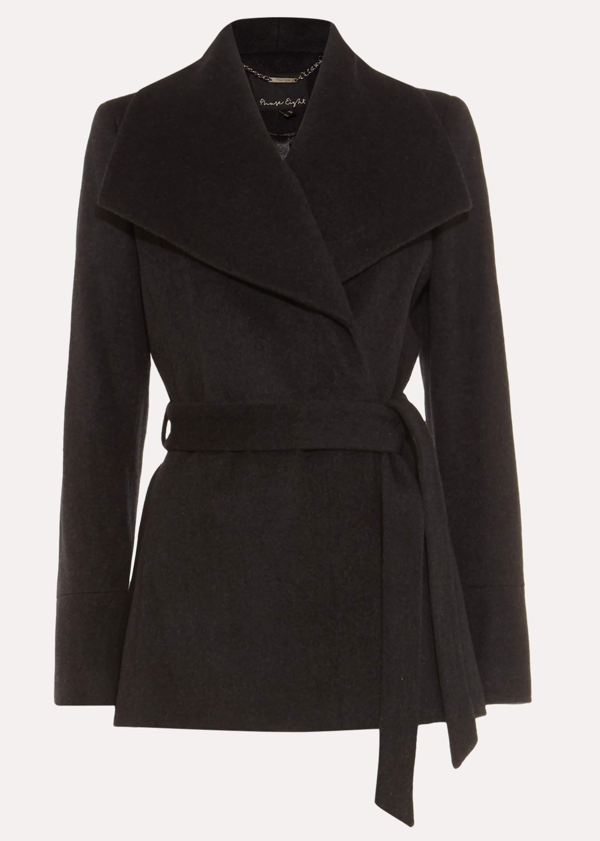 Nicci Short Belted Wool Coat