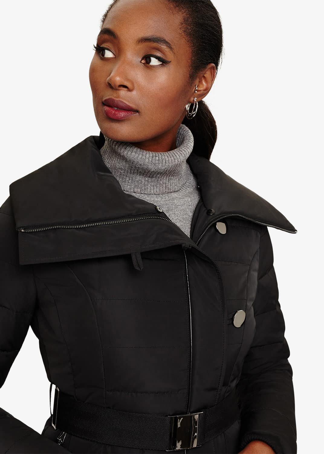 Malina Long Button Puffer Coat