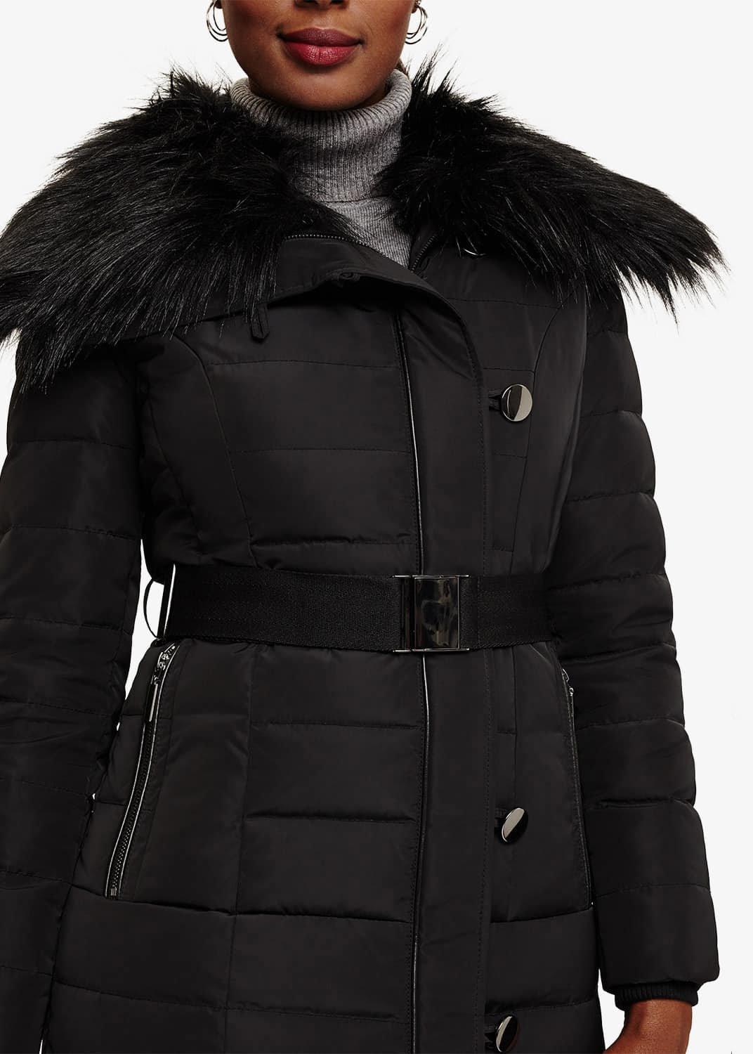 Malina Long Button Puffer Coat