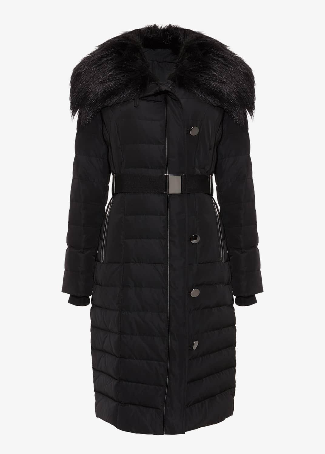 Malina Long Button Puffer Coat