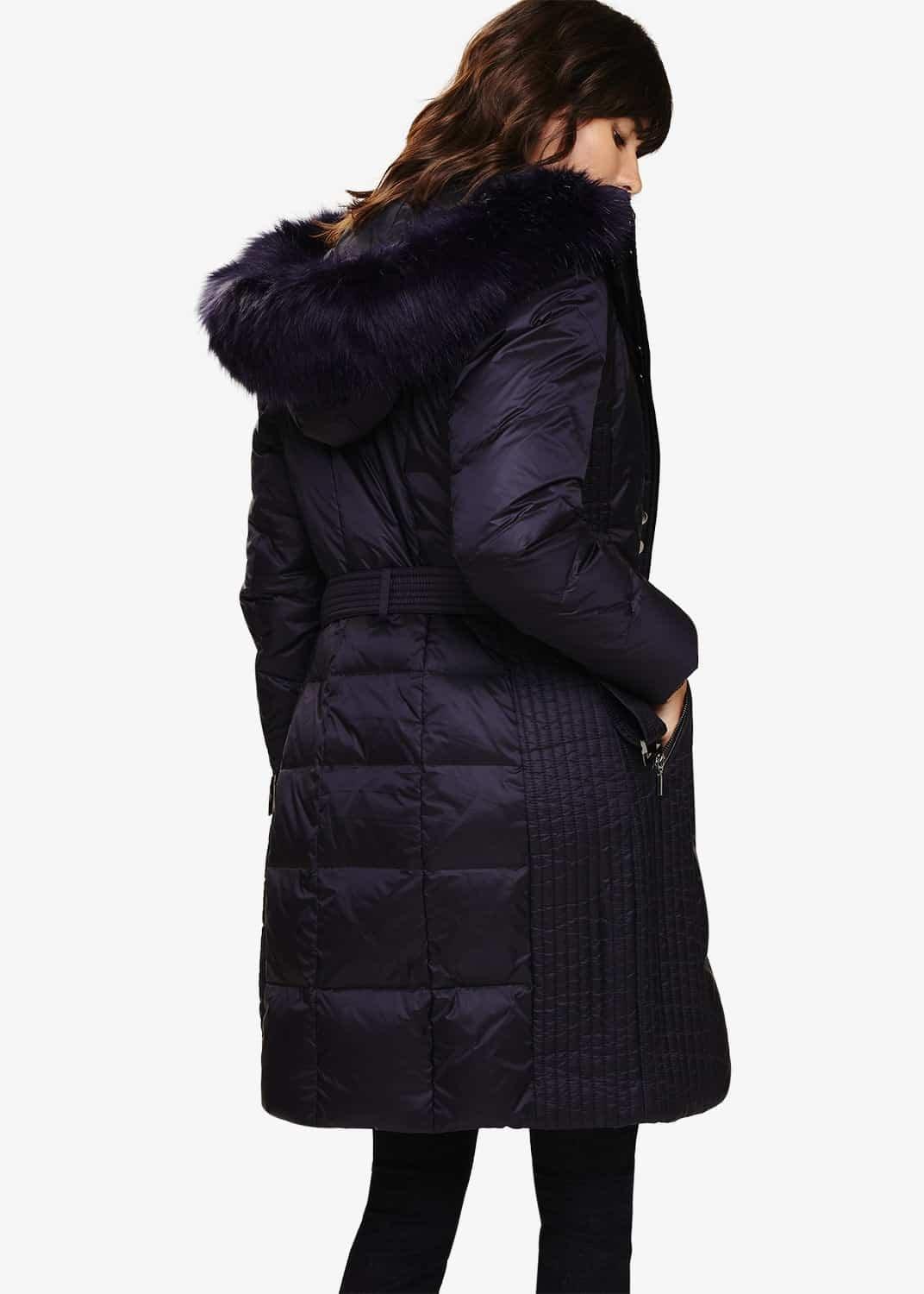 Gretyl Illusion Panel Puffer Coat