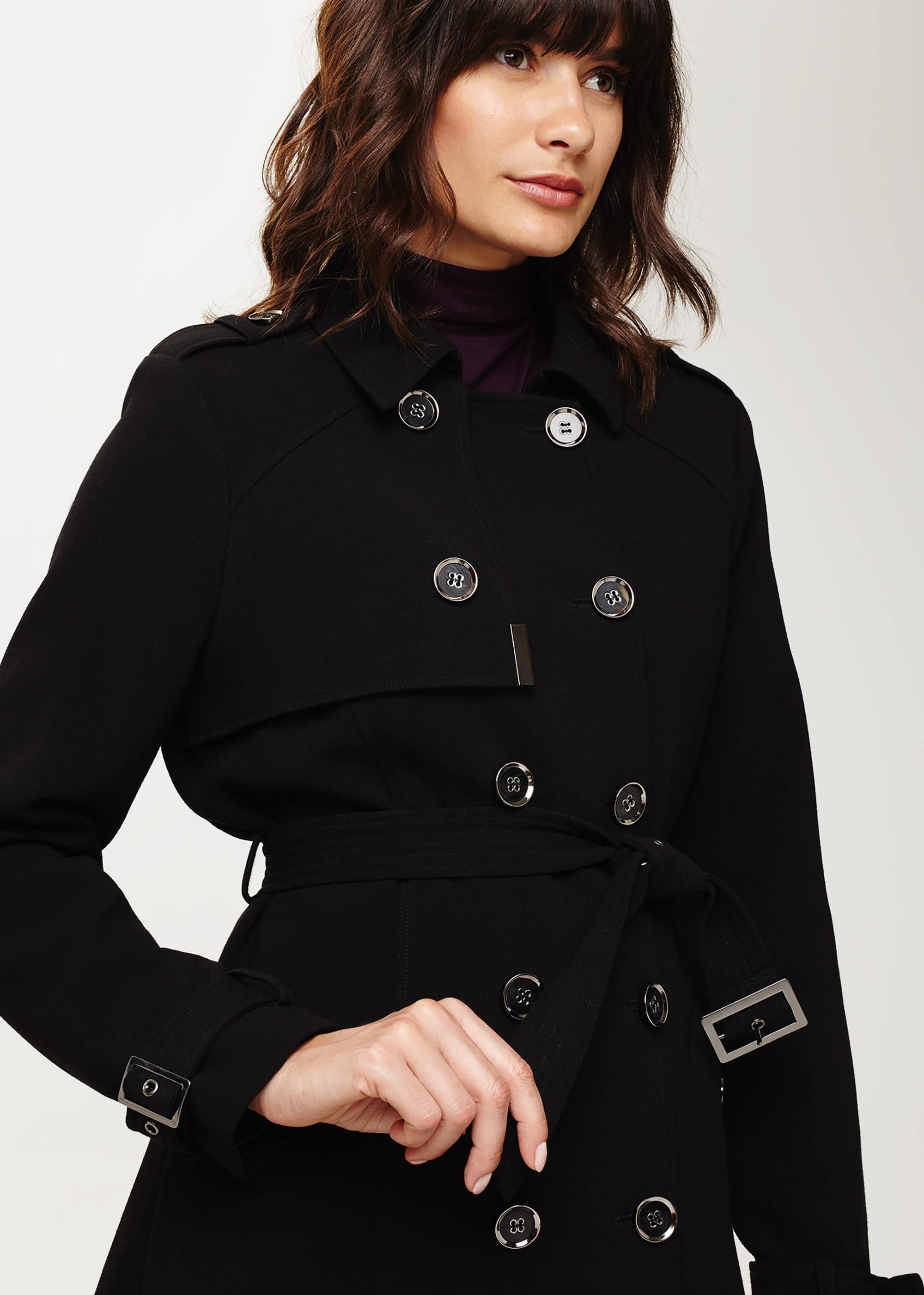 Charlie Crepe Trench Coat