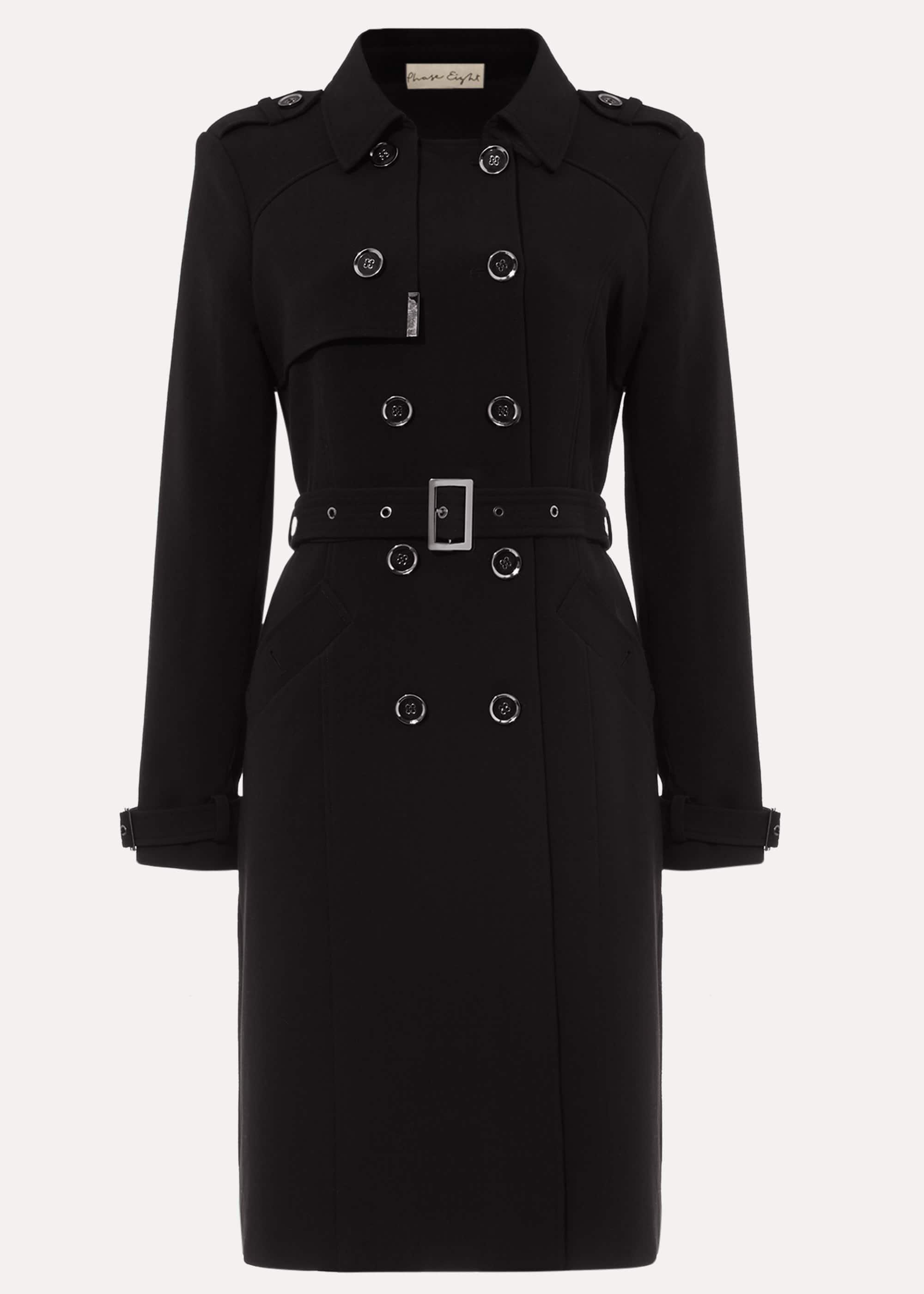 Charlie Crepe Trench Coat