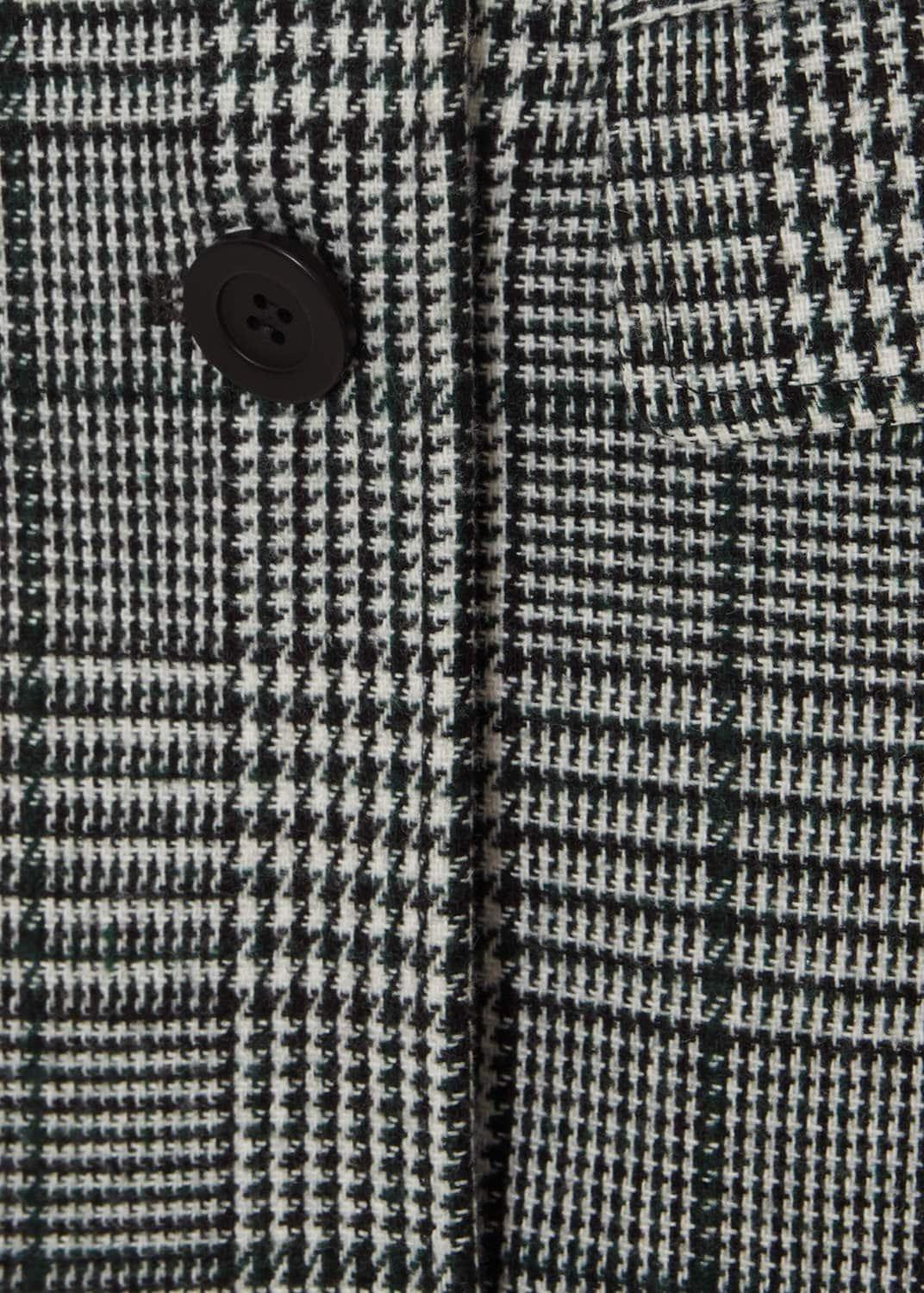Carmel Check Trench Coat