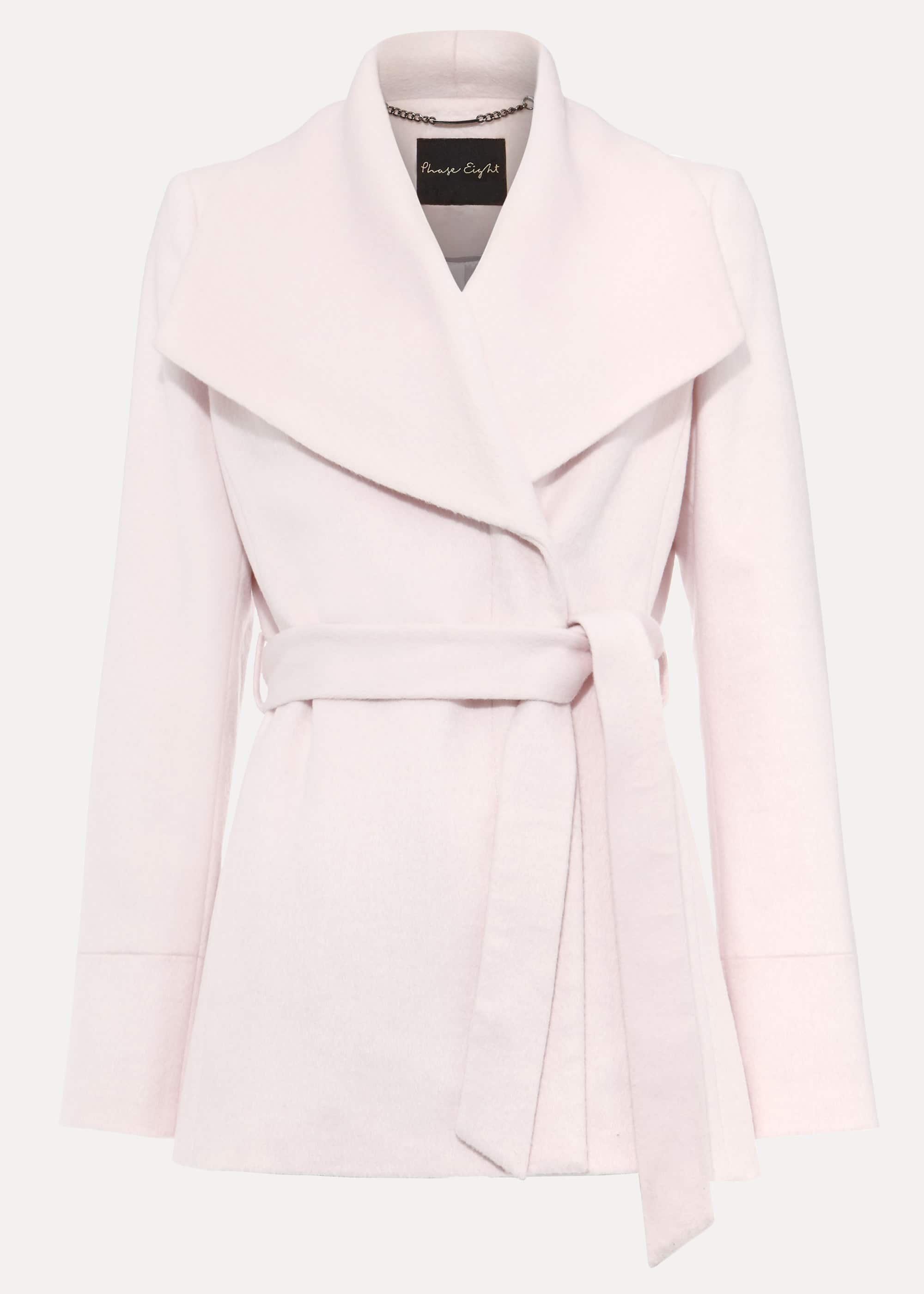 Nicci Short Belted Wool Coat
