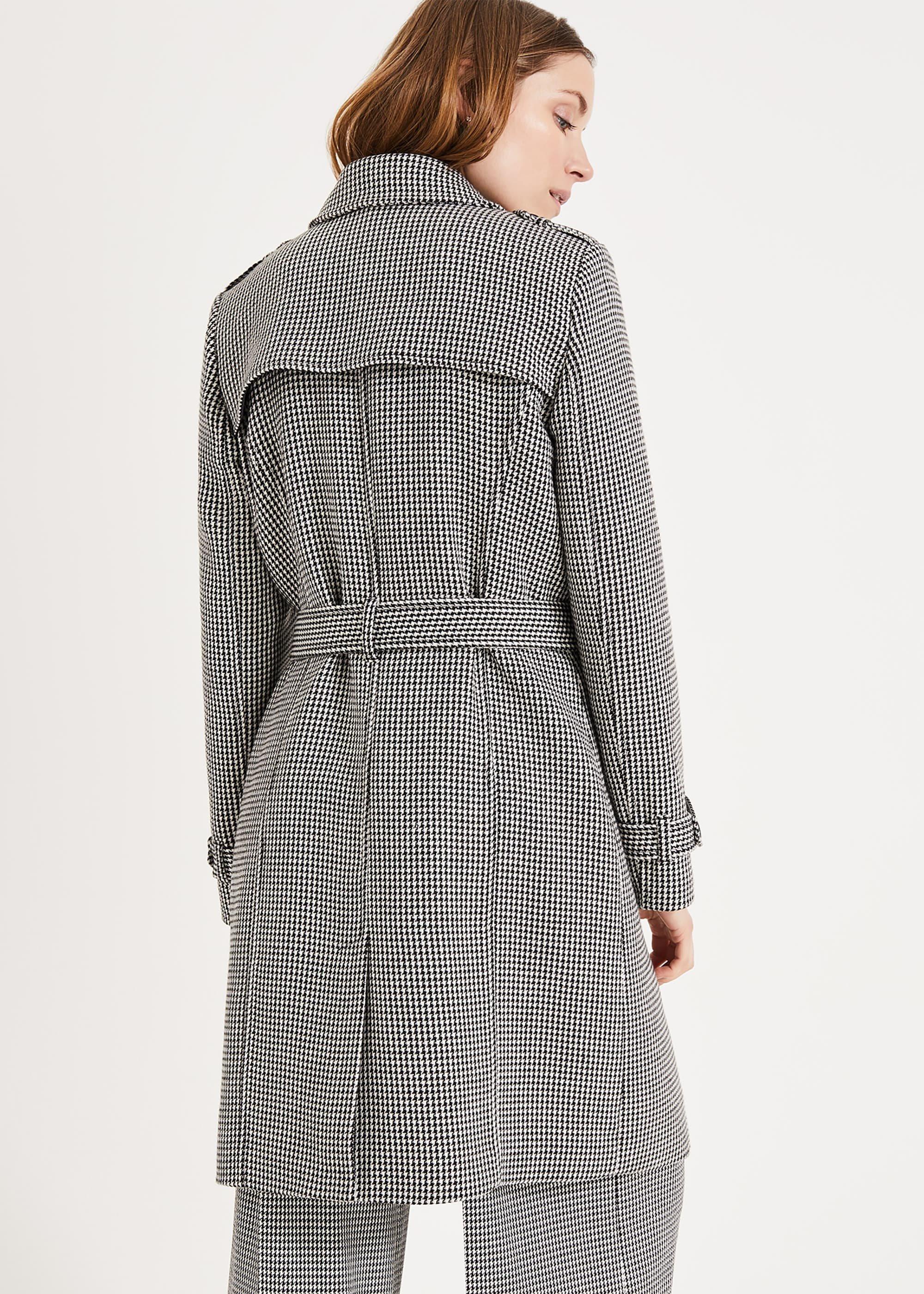 Tabatha Dogtooth Trench Coat