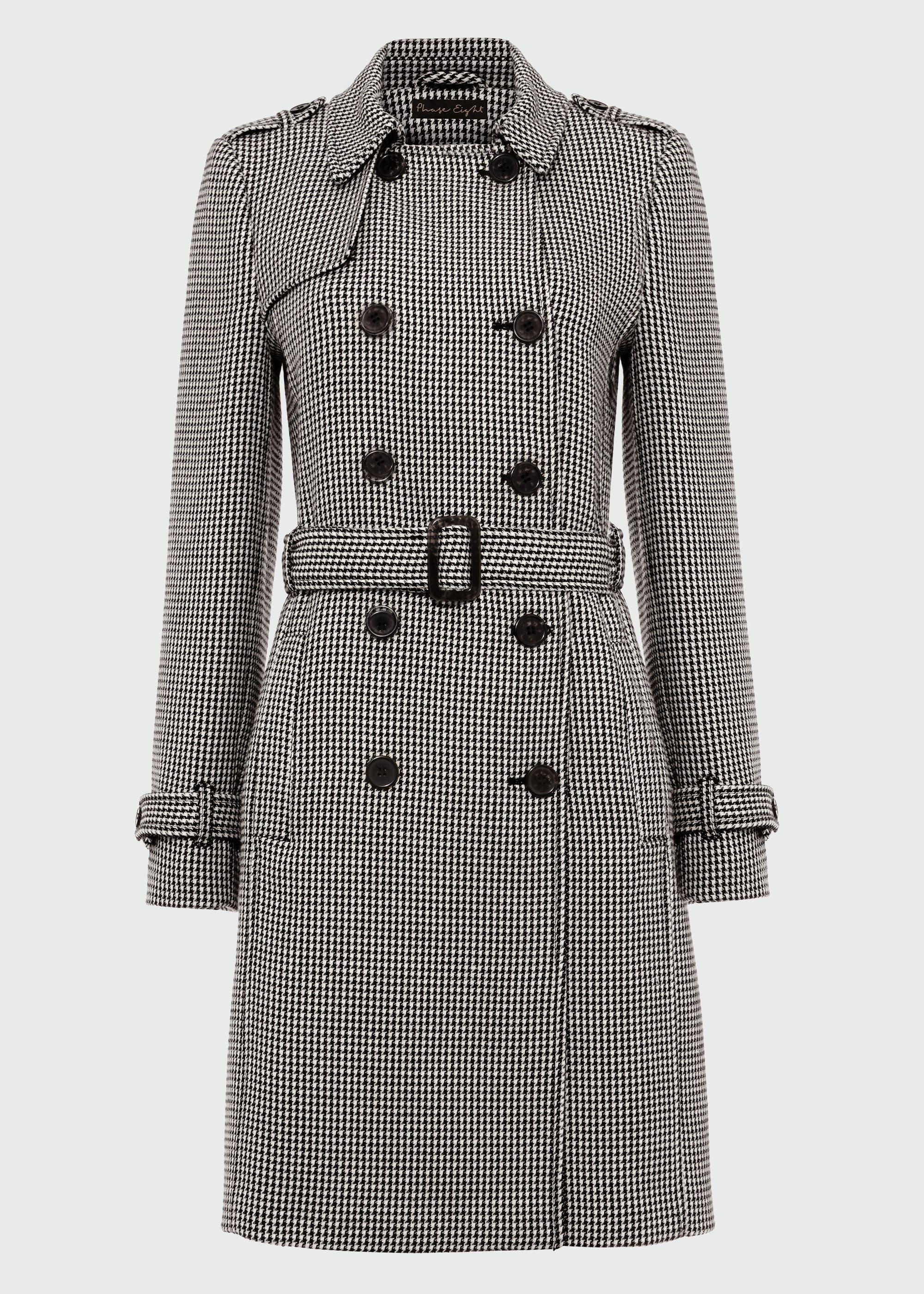 Tabatha Dogtooth Trench Coat