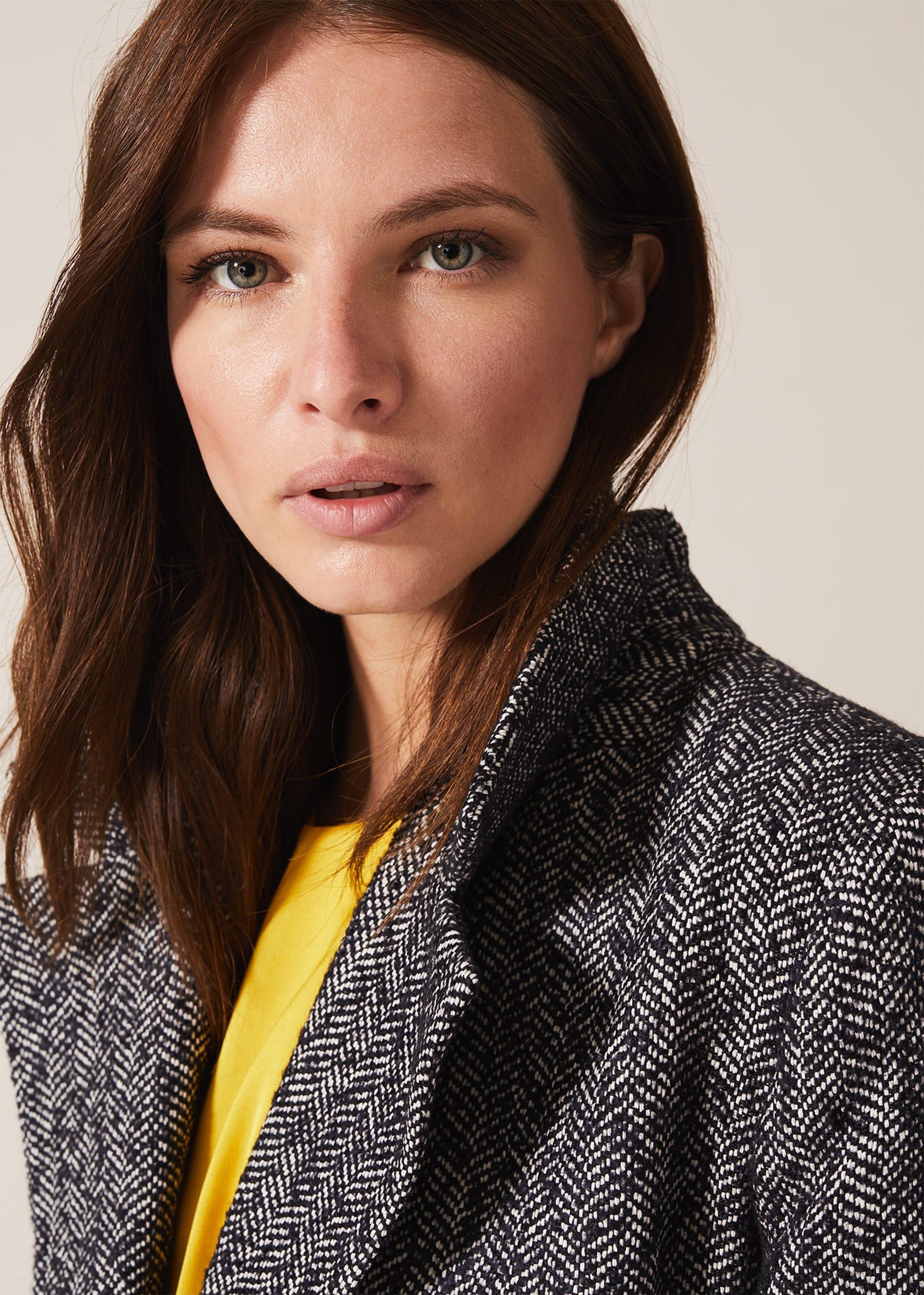 Tess Tweed Belted Coat