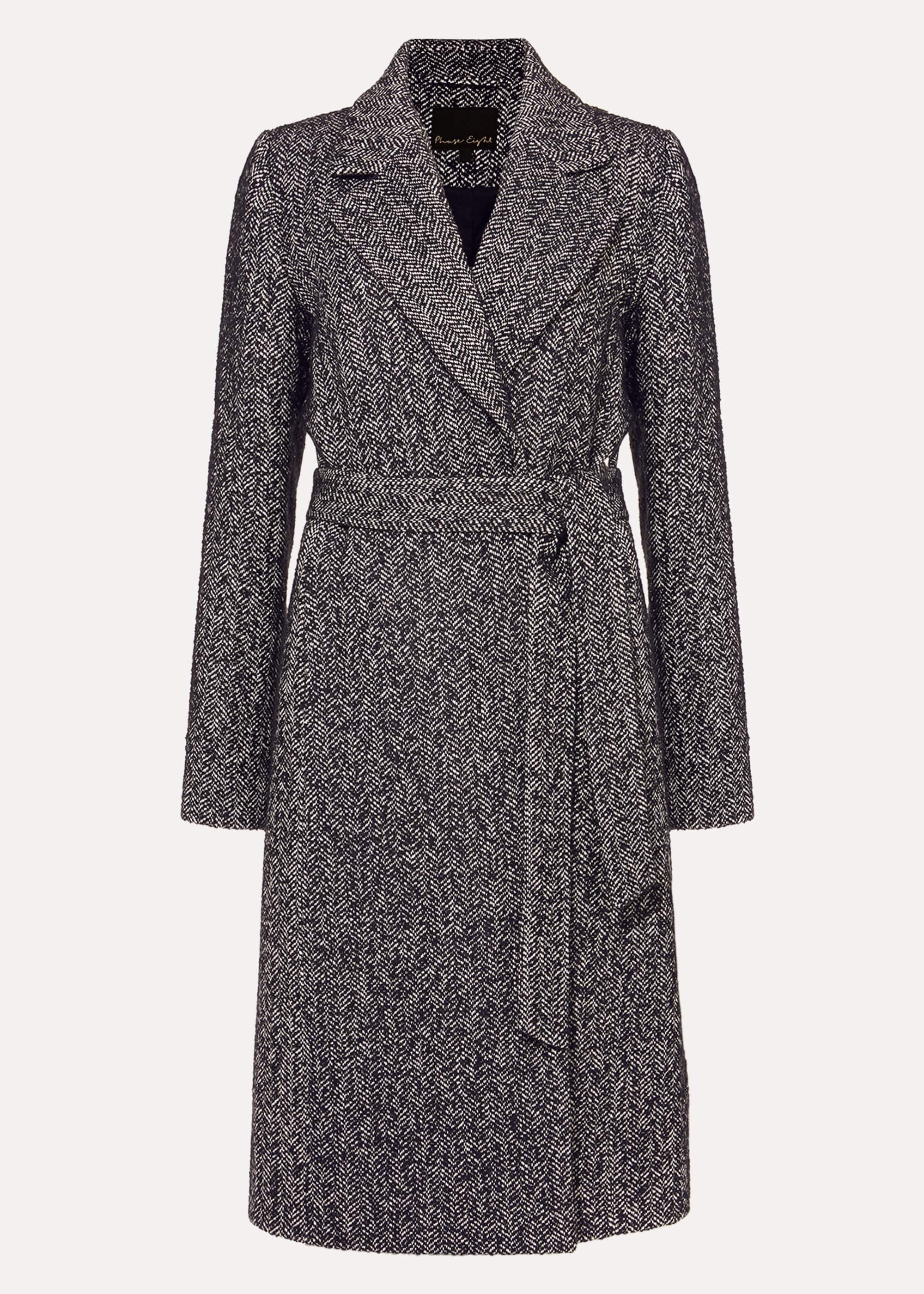 Tess Tweed Belted Coat