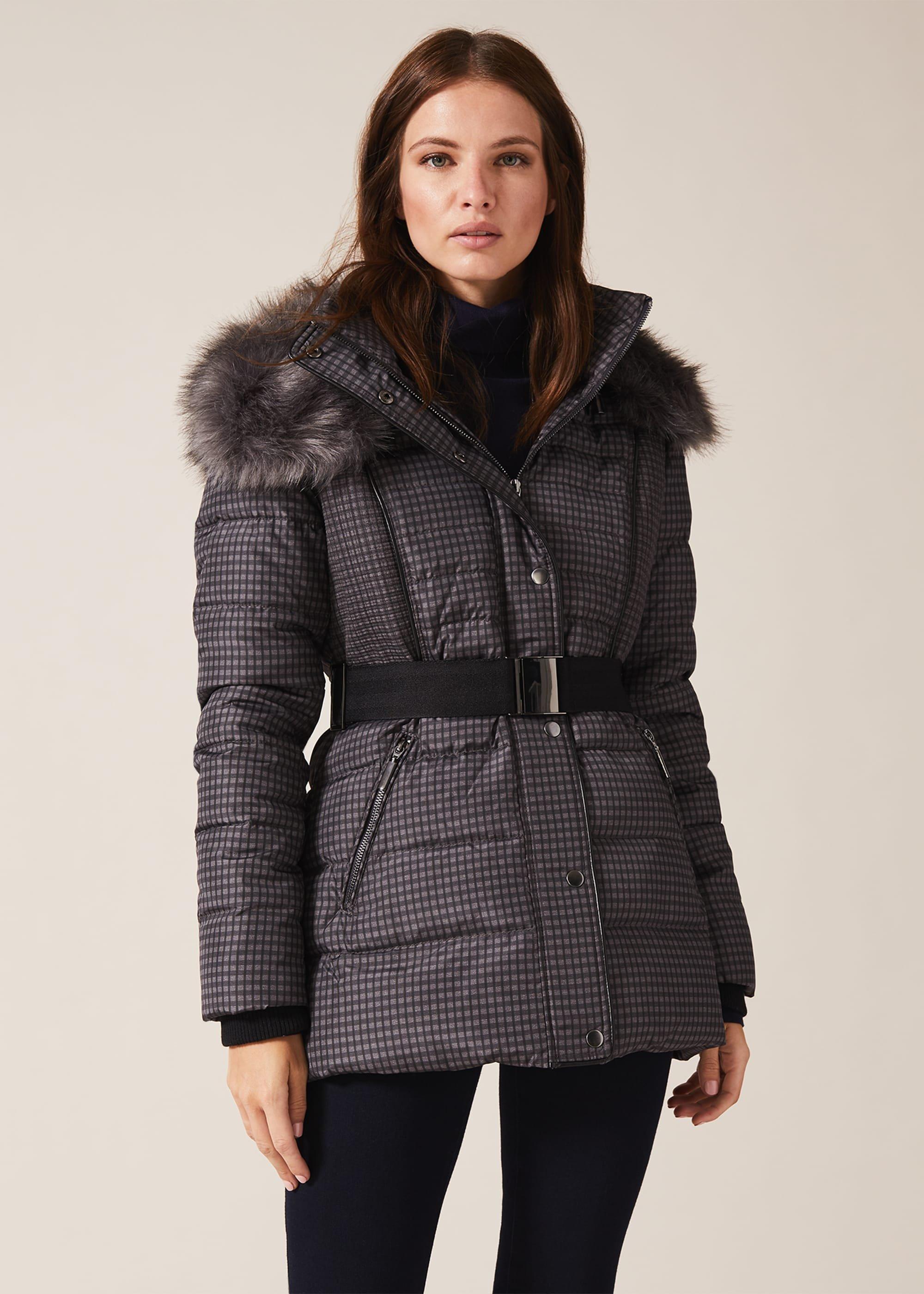 Brisa Check Puffer Jacket