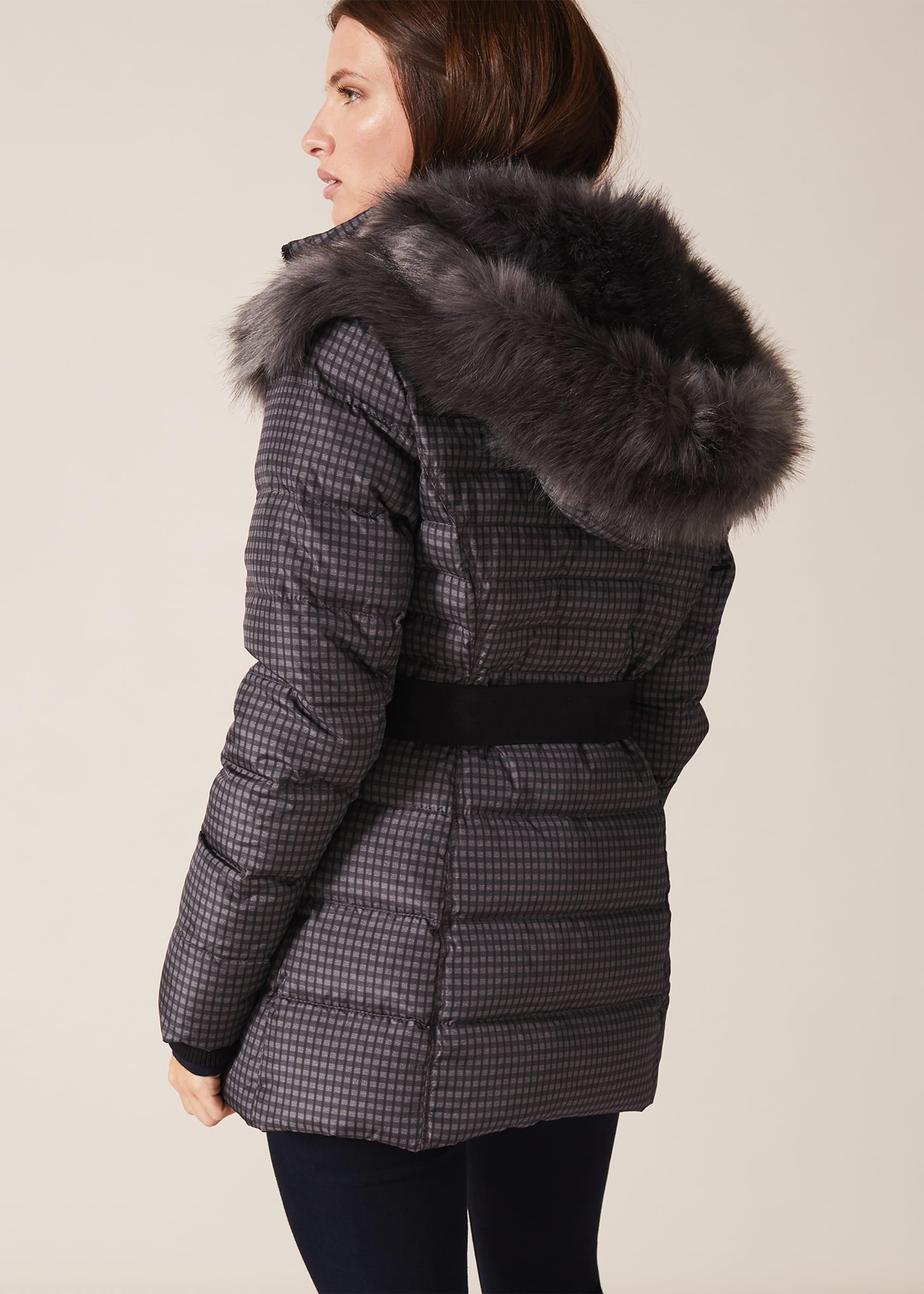 Brisa Check Puffer Jacket
