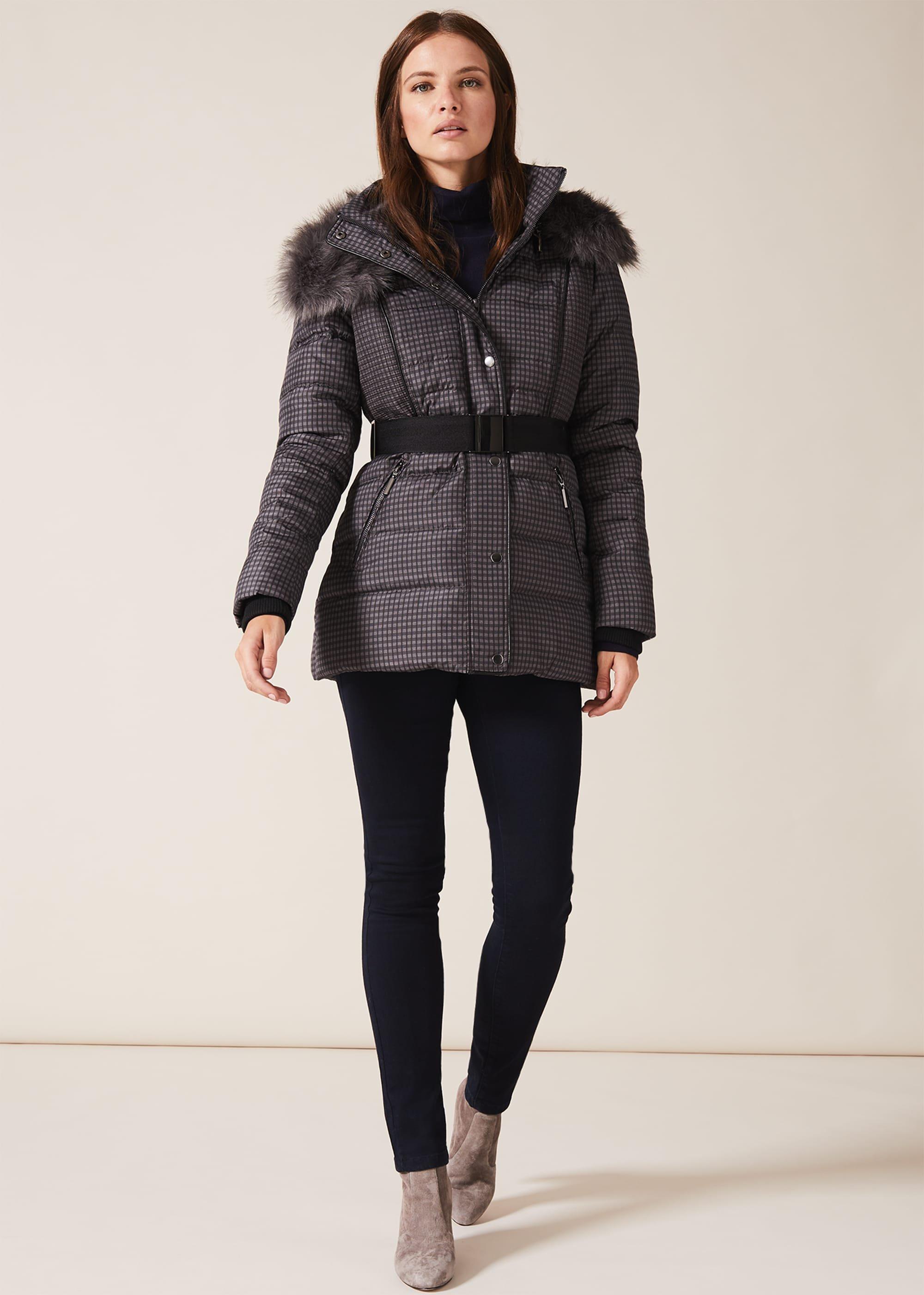 Brisa Check Puffer Jacket