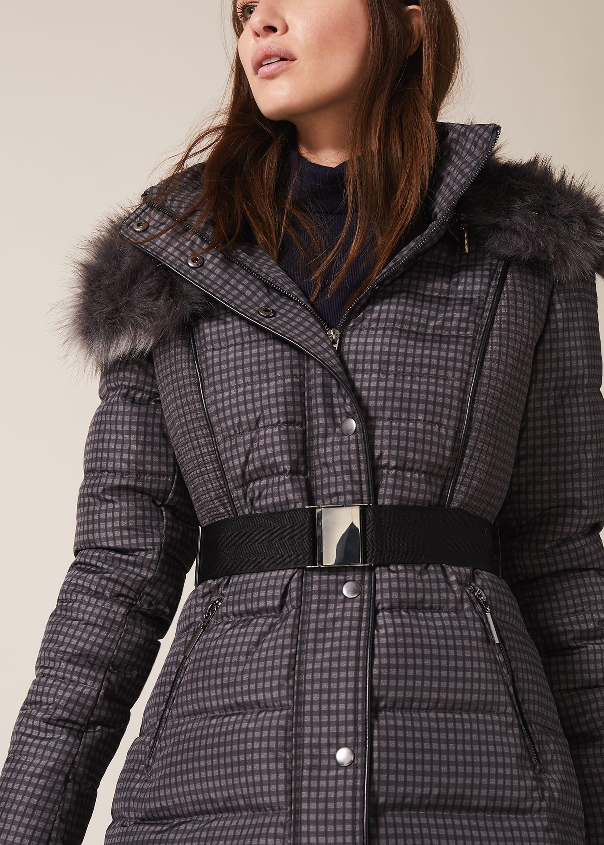 Brisa Check Puffer Jacket