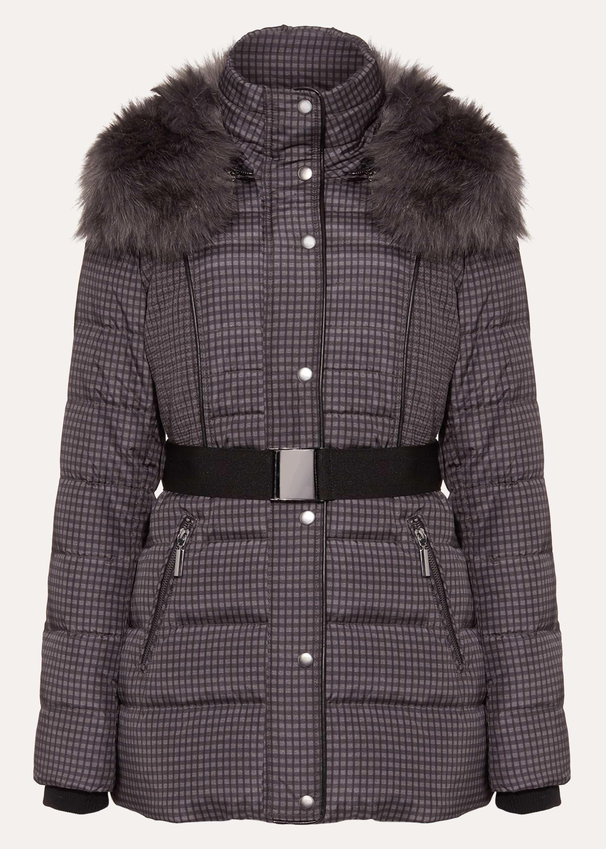 Brisa Check Puffer Jacket