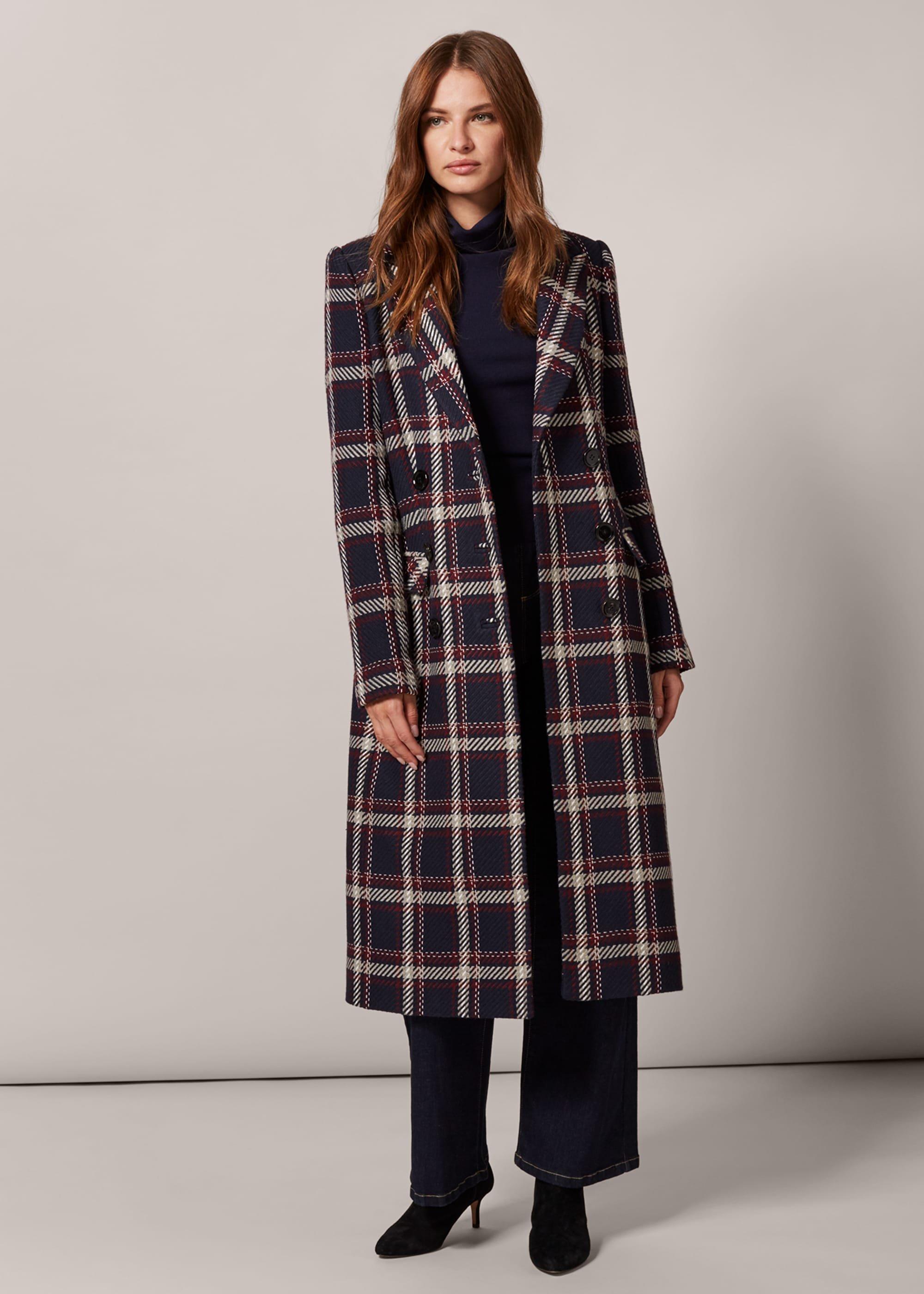 Candice Check Coat