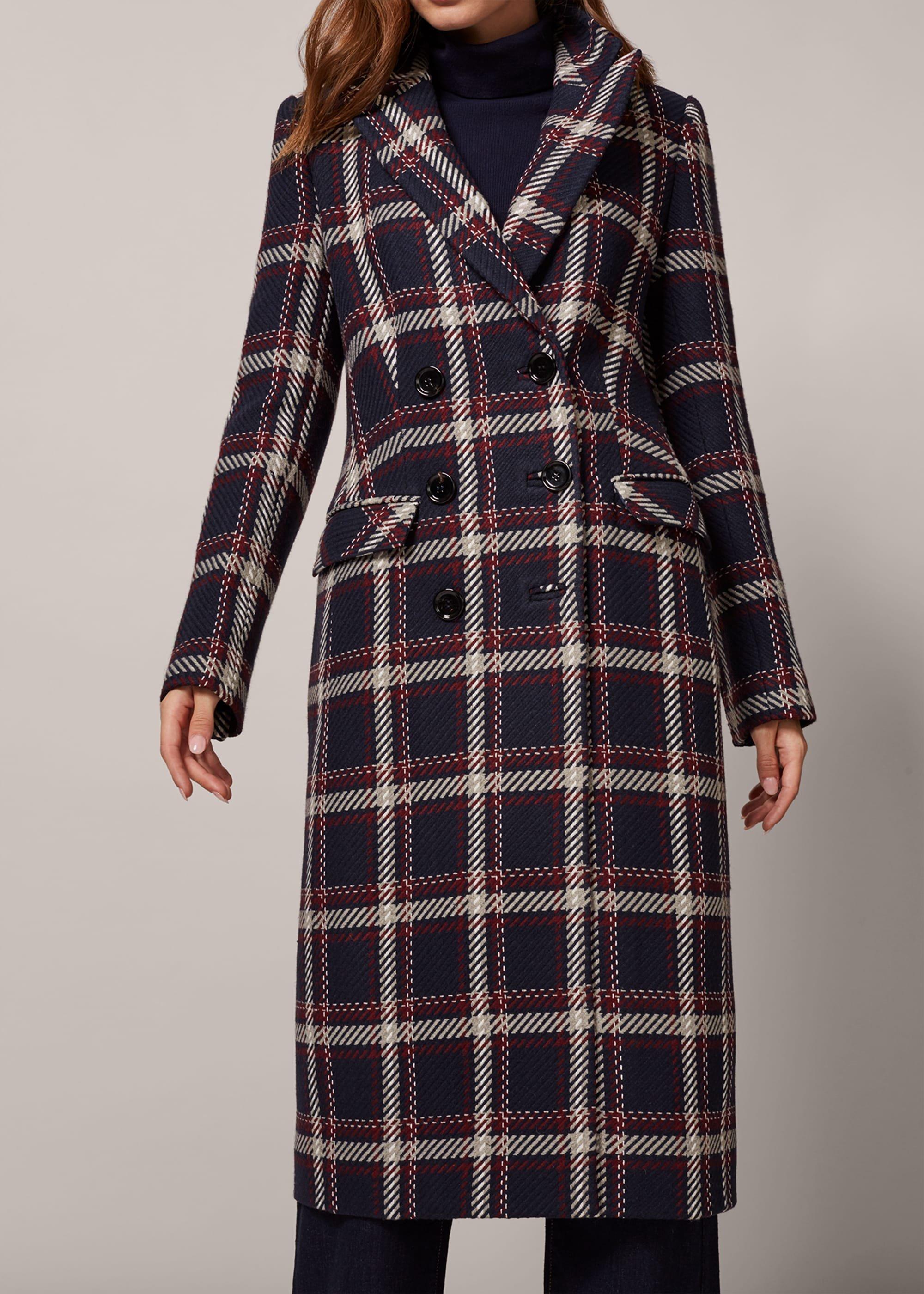 Candice Check Coat