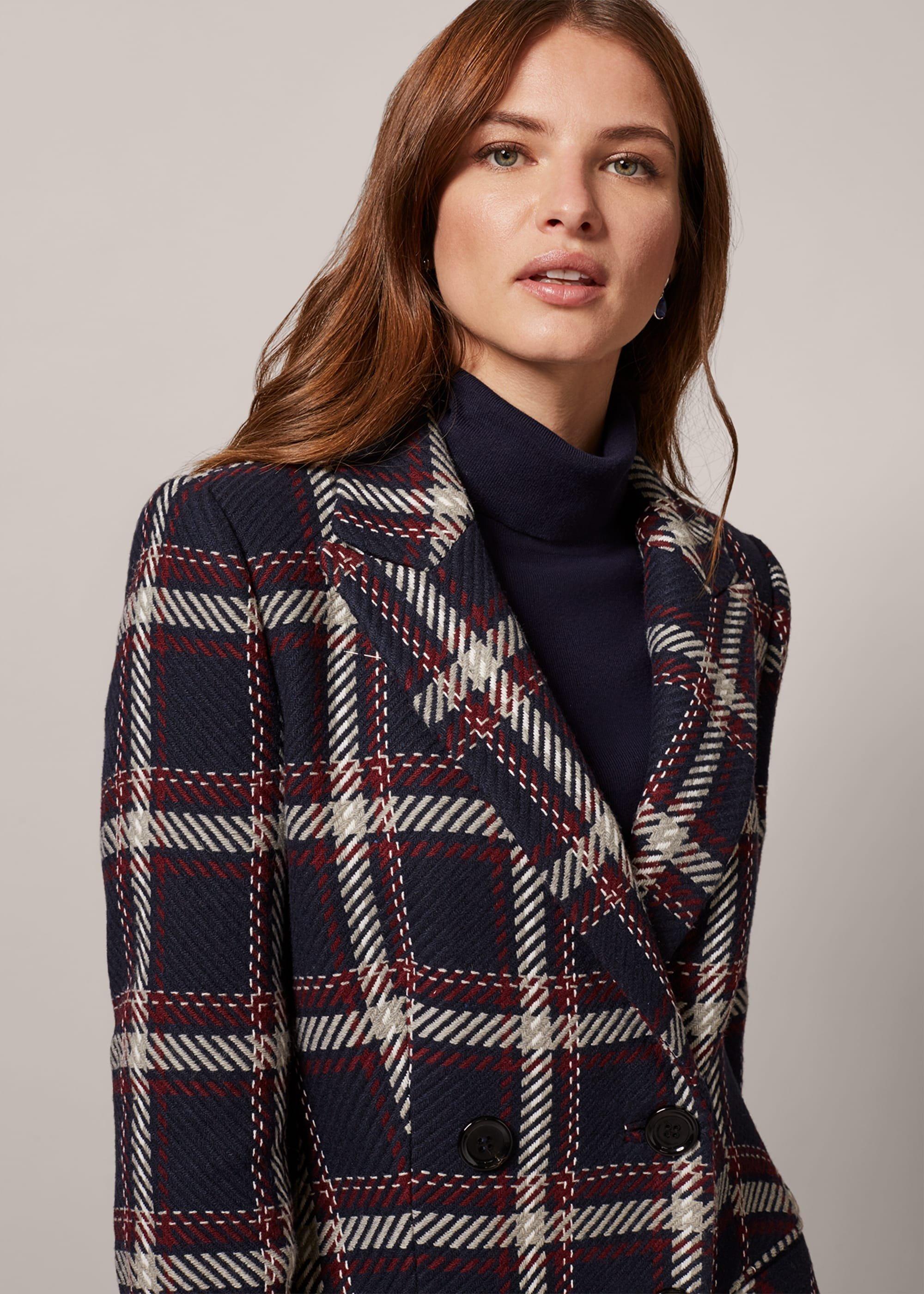 Candice Check Coat