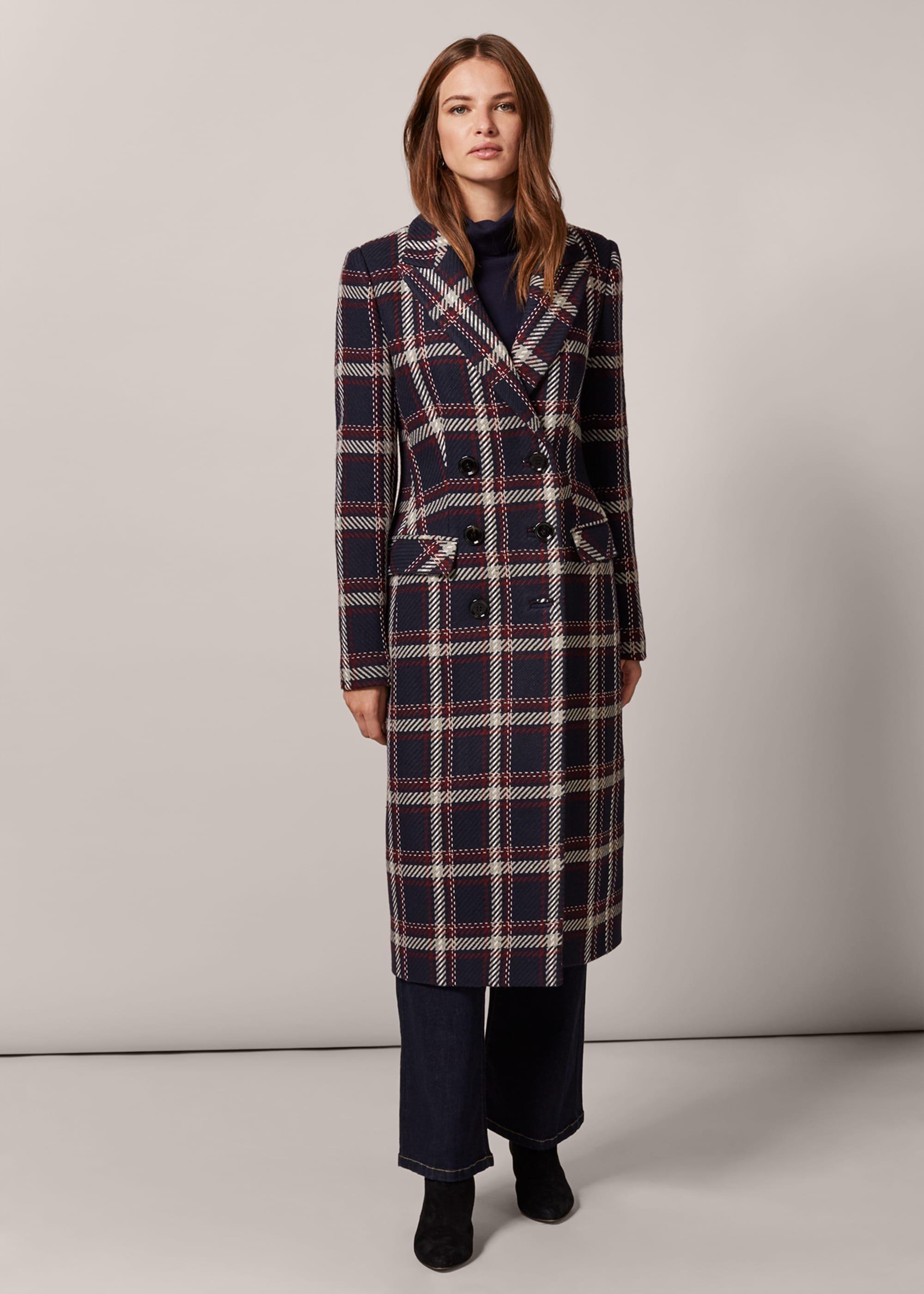 Candice Check Coat
