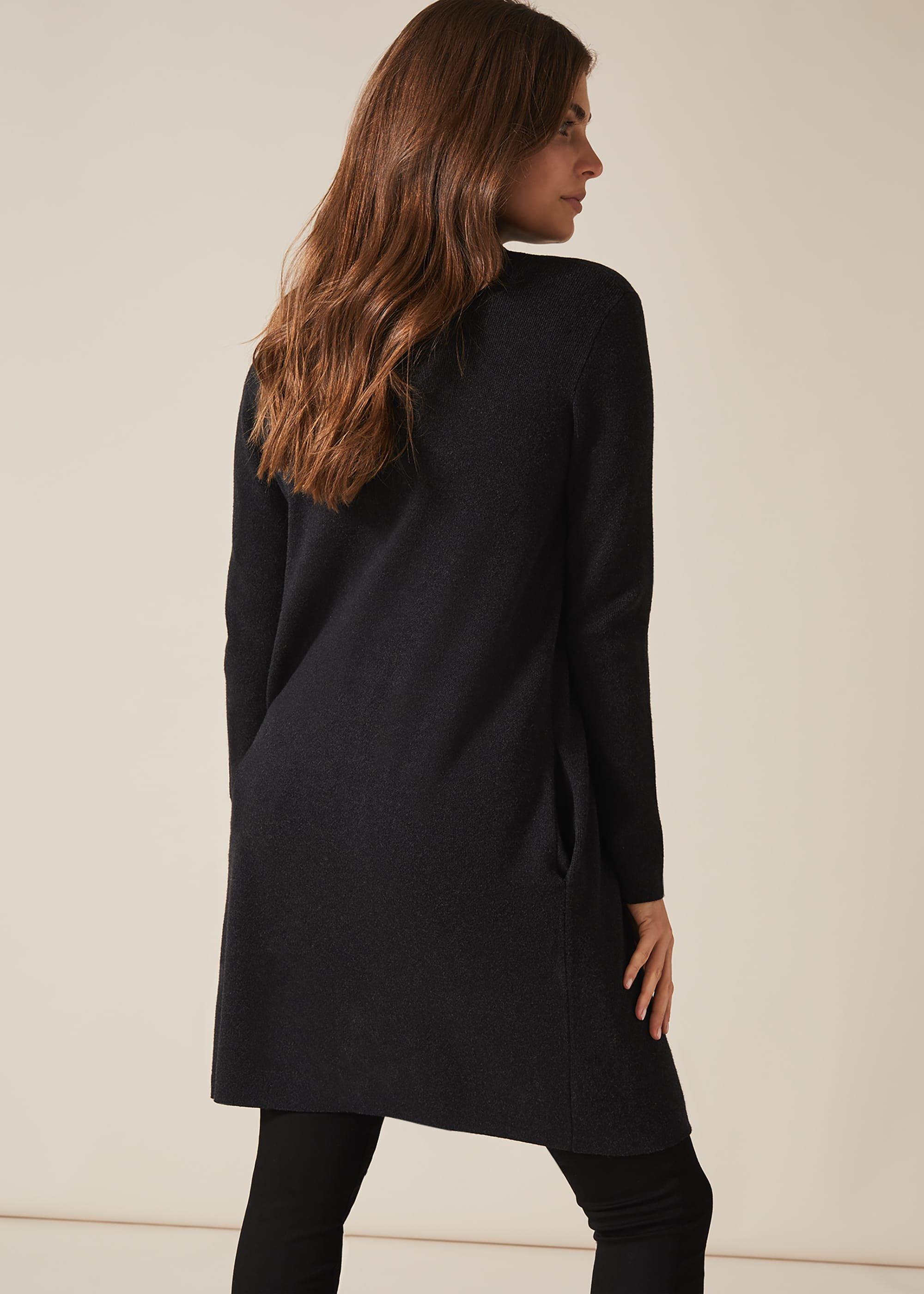 Talia Tassel Trim Knit Coat