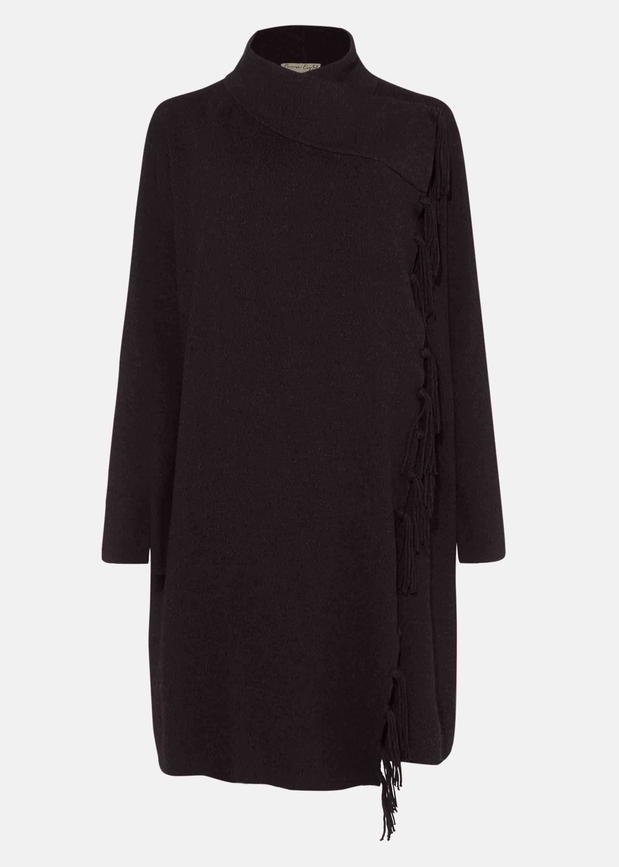Talia Tassel Trim Knit Coat