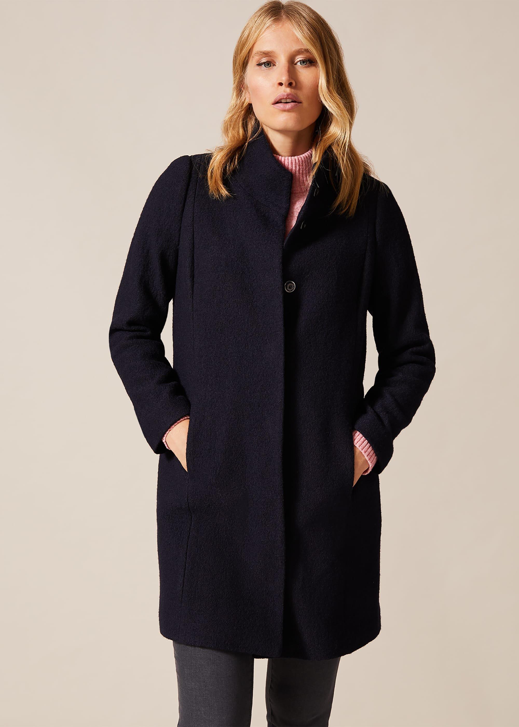 Bailie Boiled Wool Coat