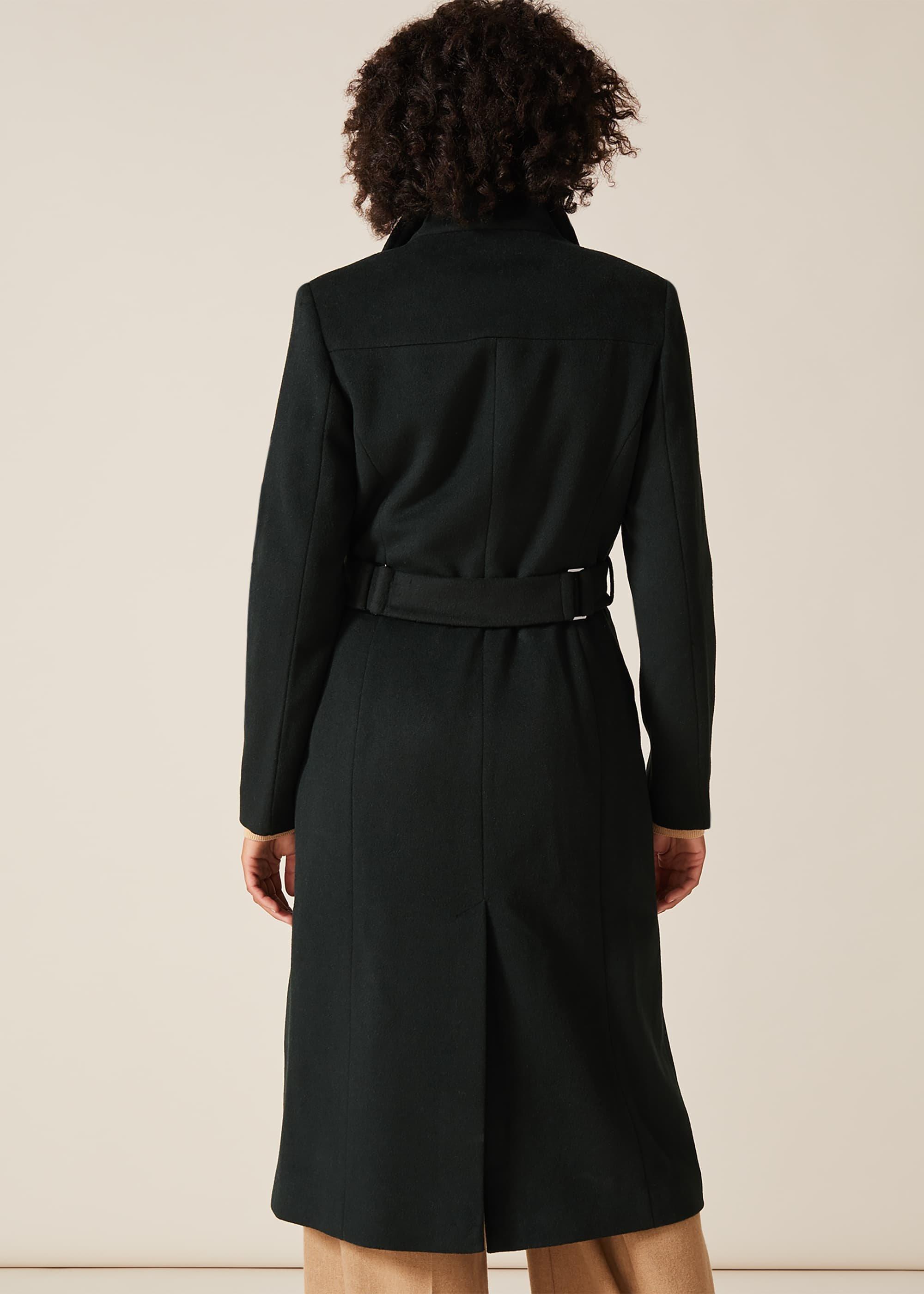 Nicci Belted Wool Trench Coat