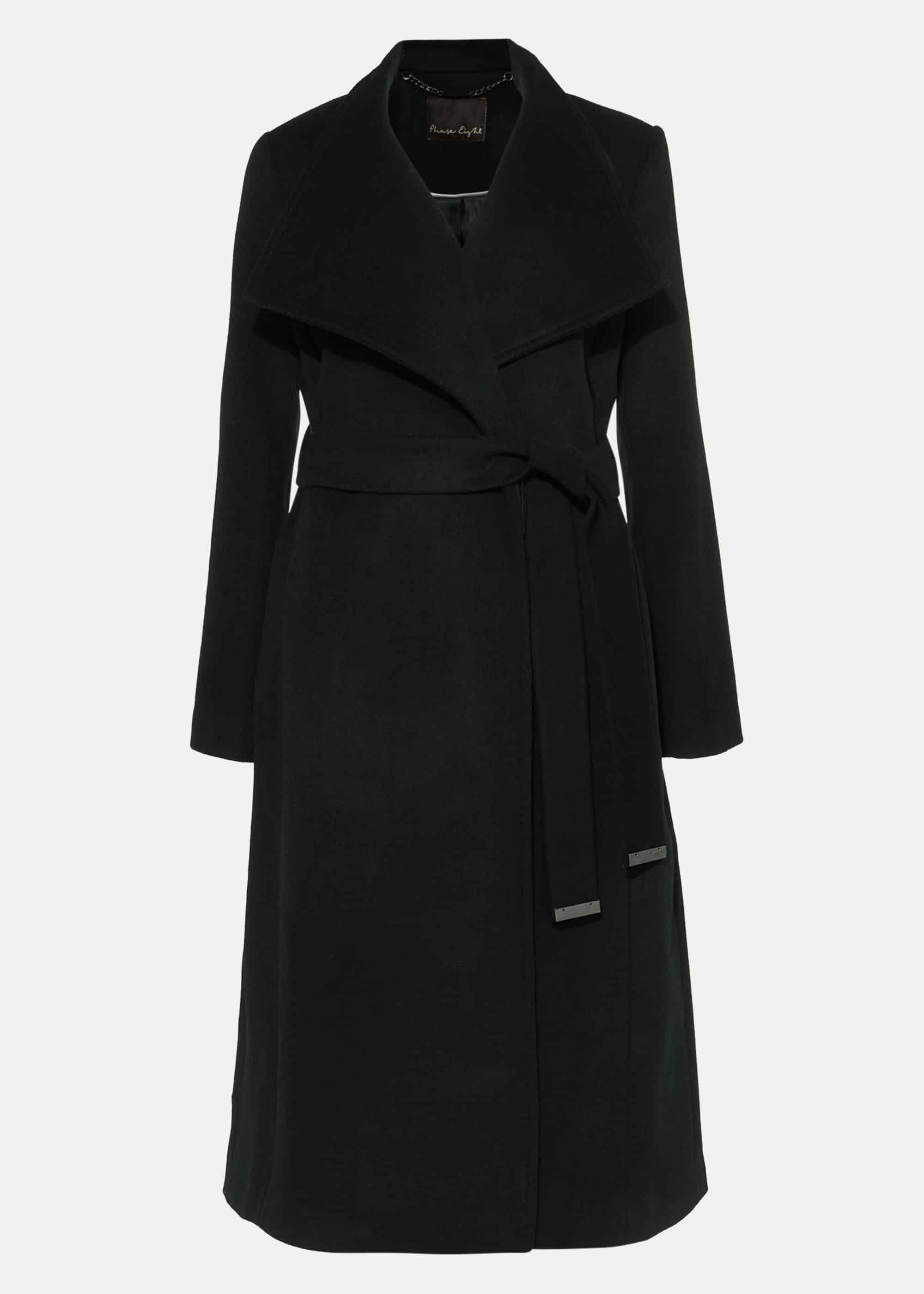 Nicci Belted Wool Trench Coat