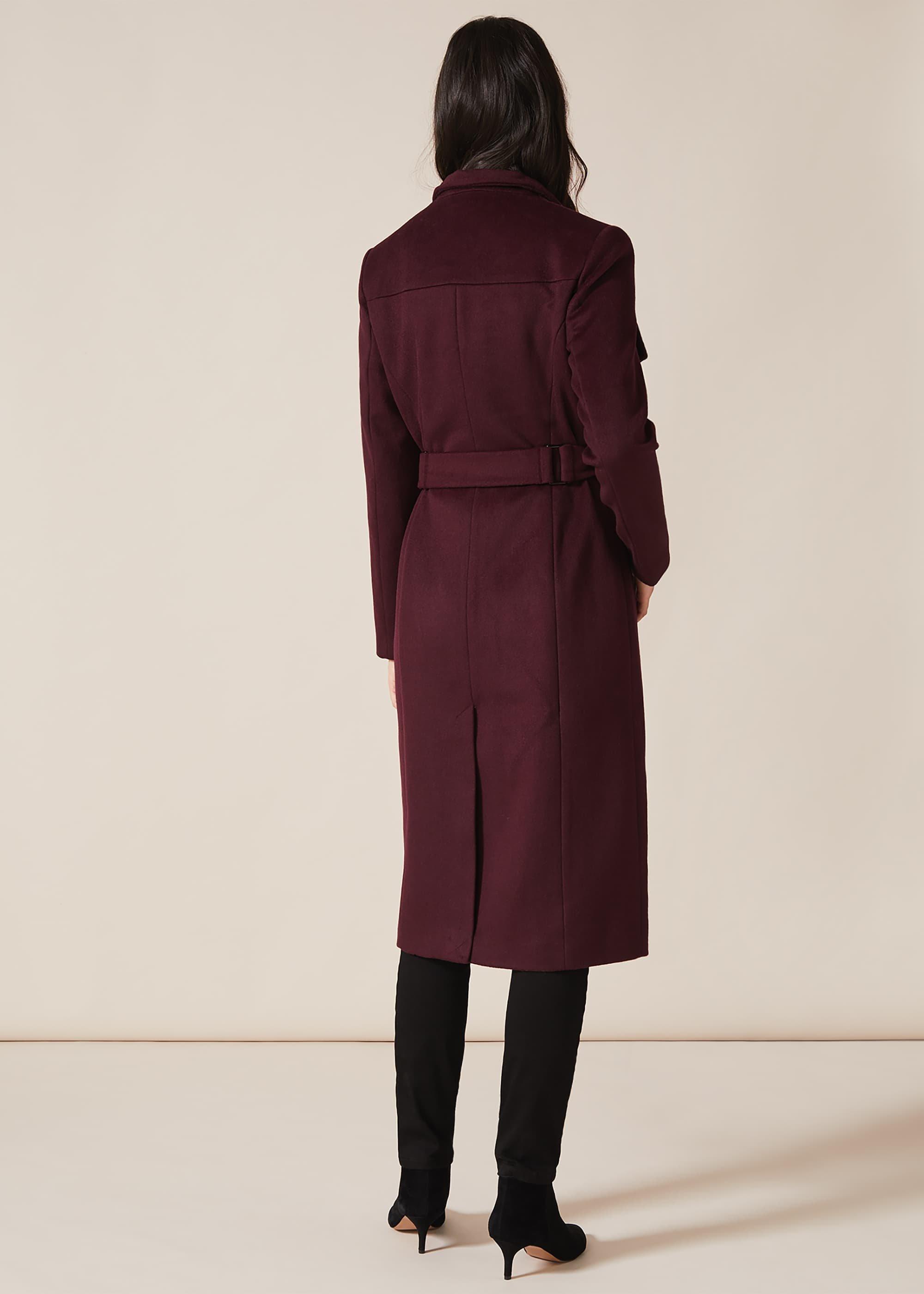 Nicci Belted Wool Trench Coat