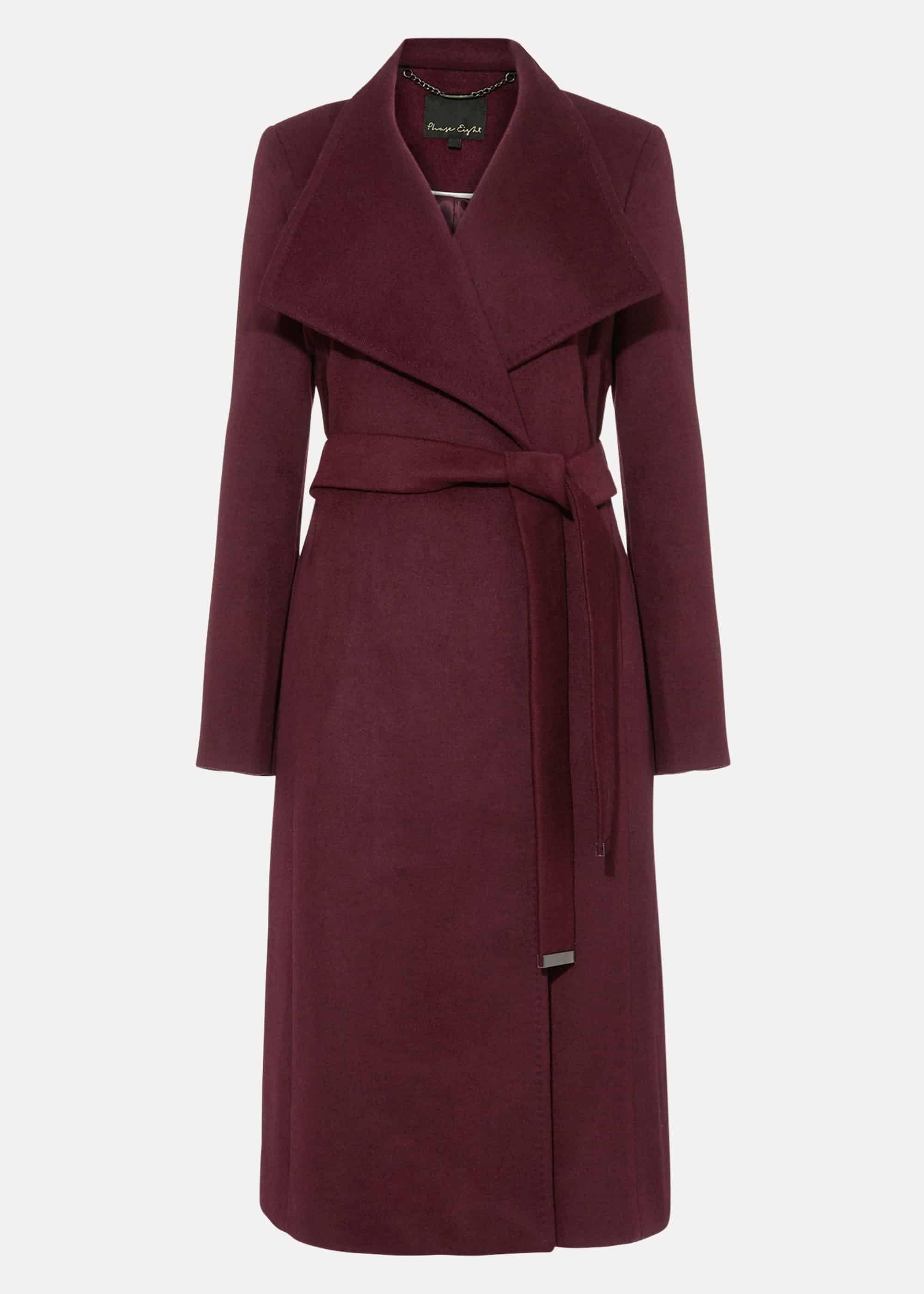 Nicci Belted Wool Trench Coat