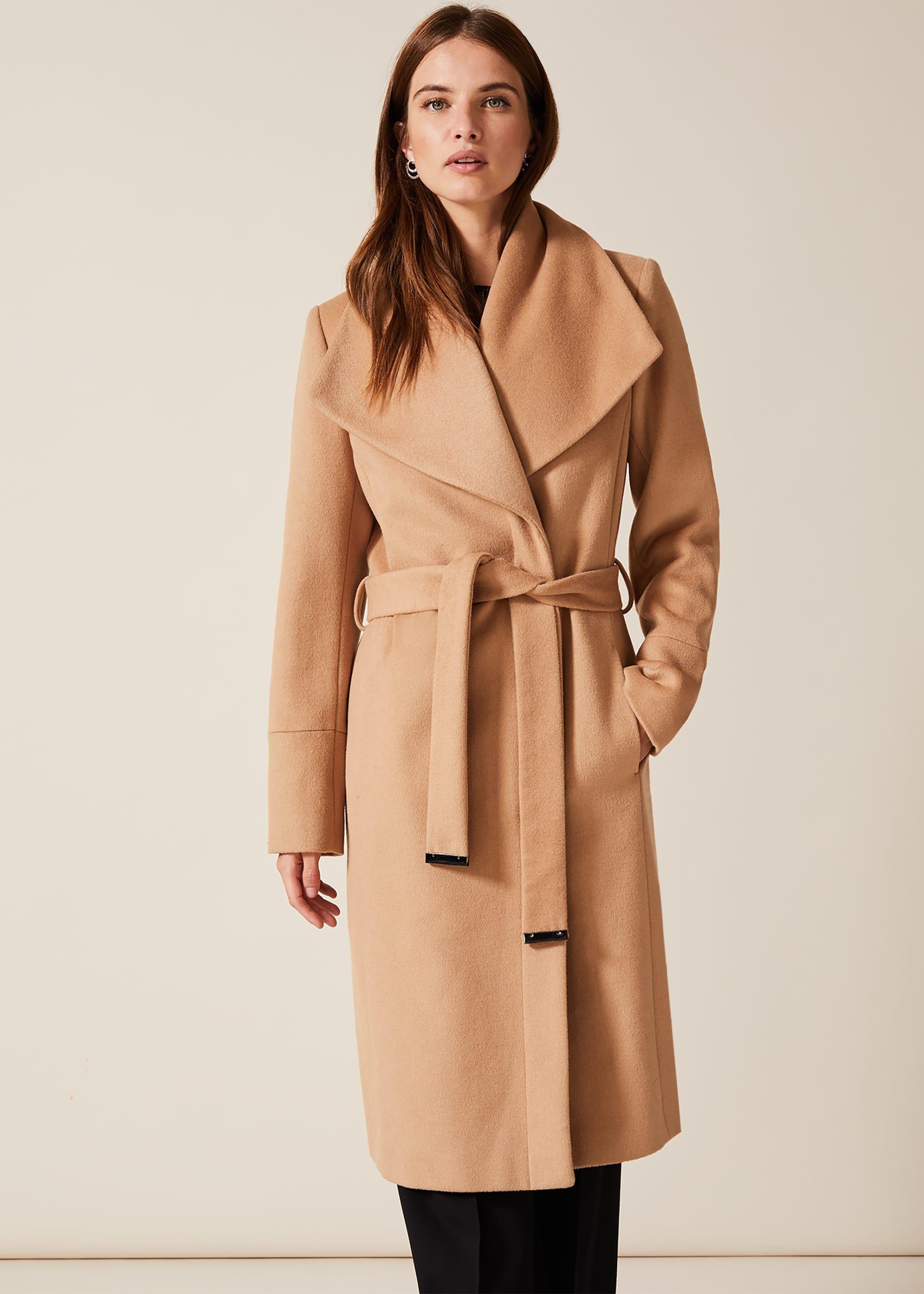 Nicci Belted Wool Coat
