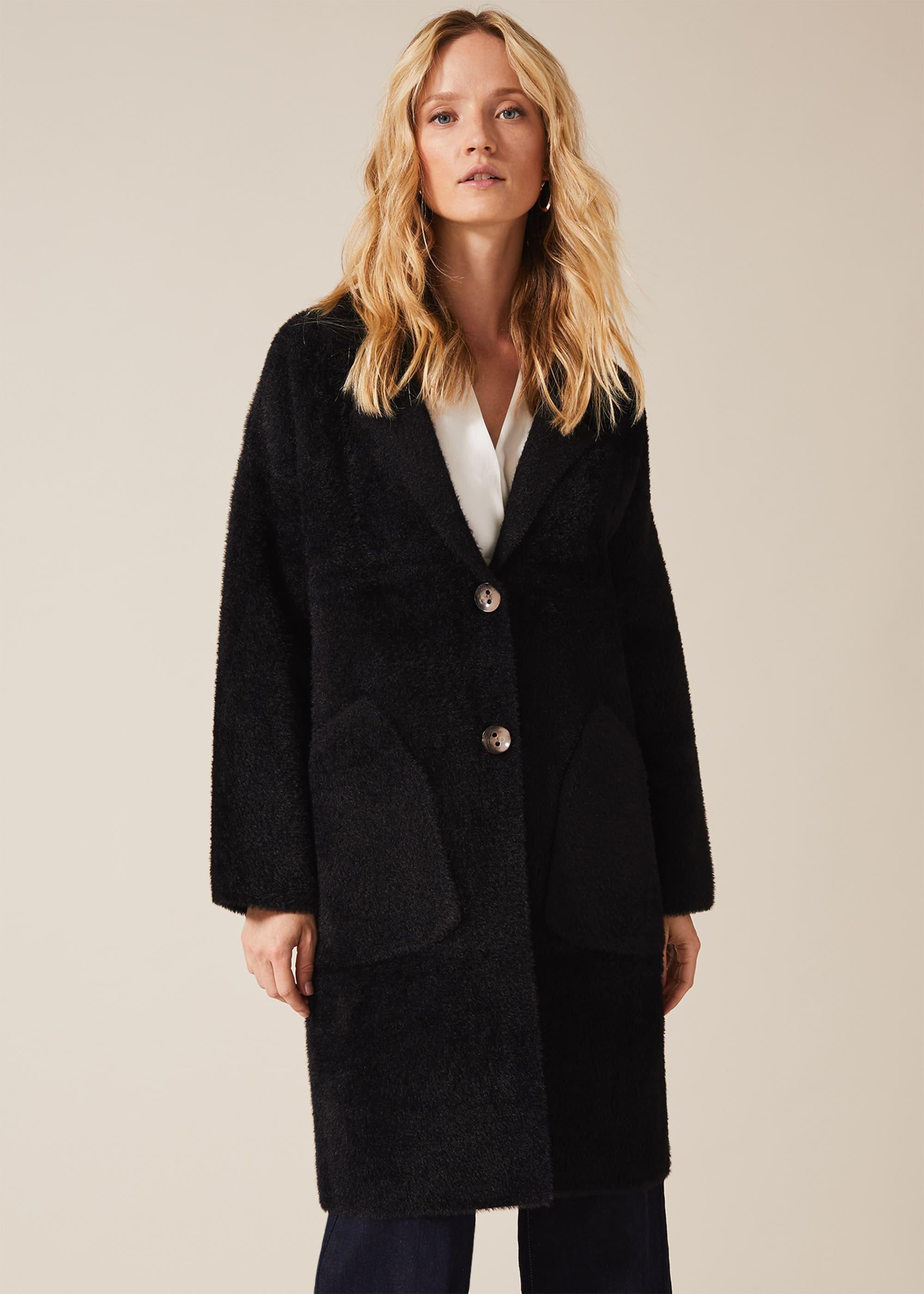 Floressa Fluffy Knit Coat