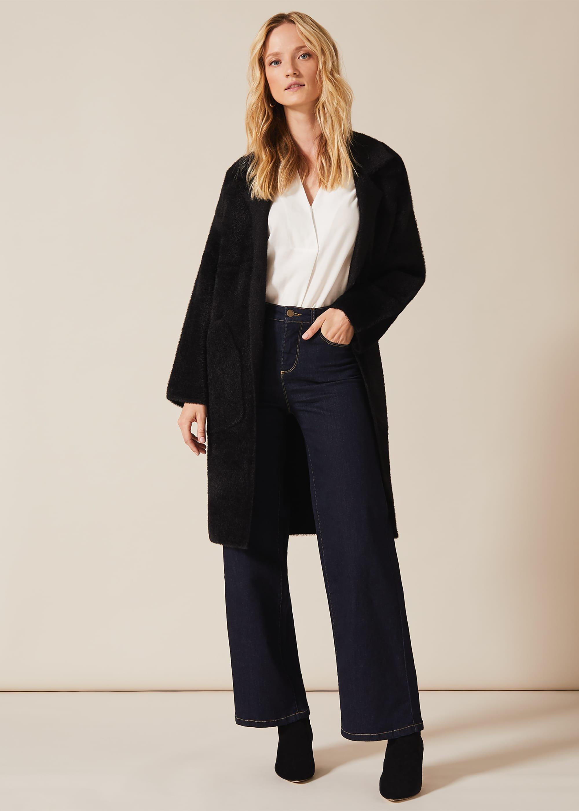 Floressa Fluffy Knit Coat
