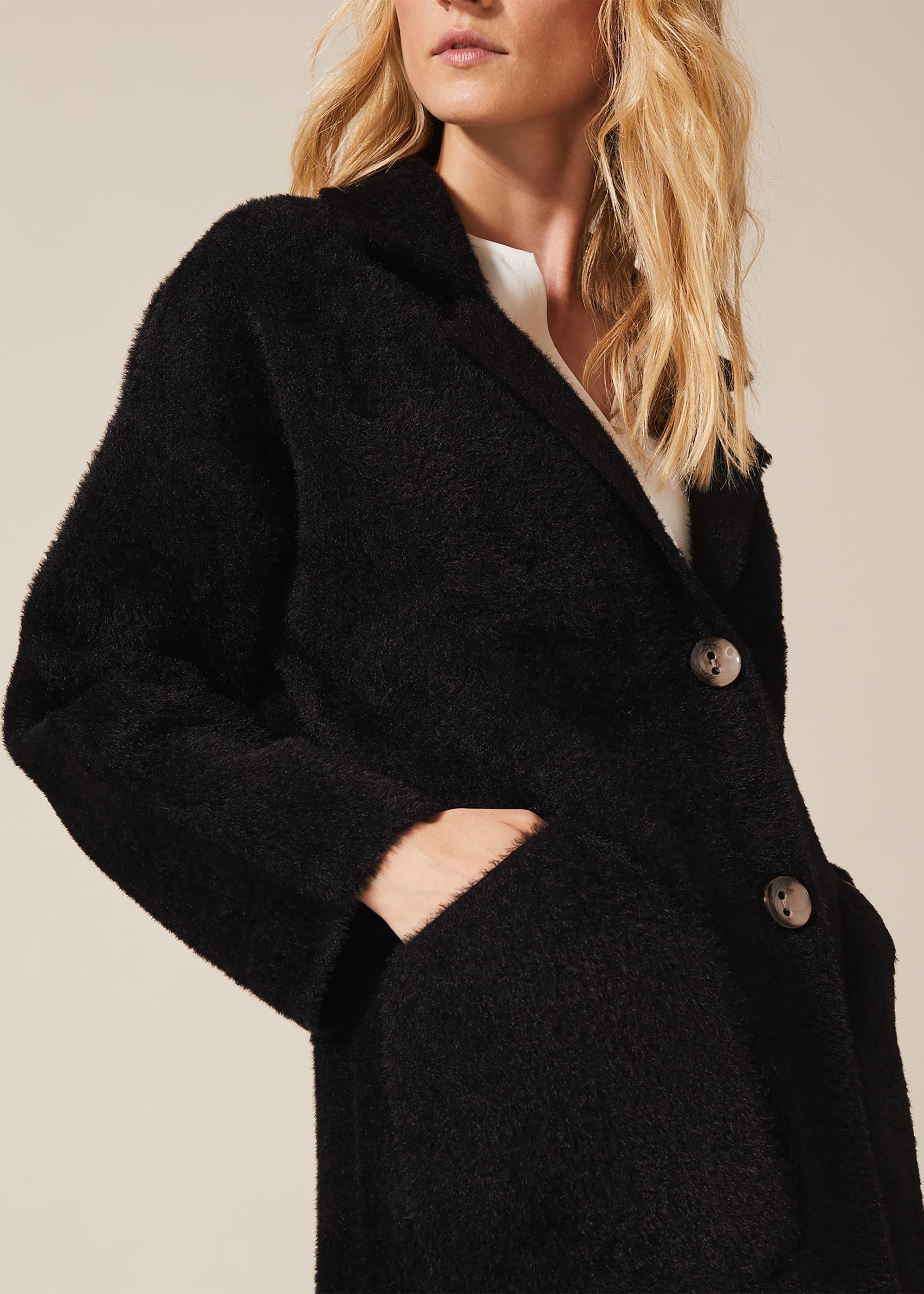 Floressa Fluffy Knit Coat